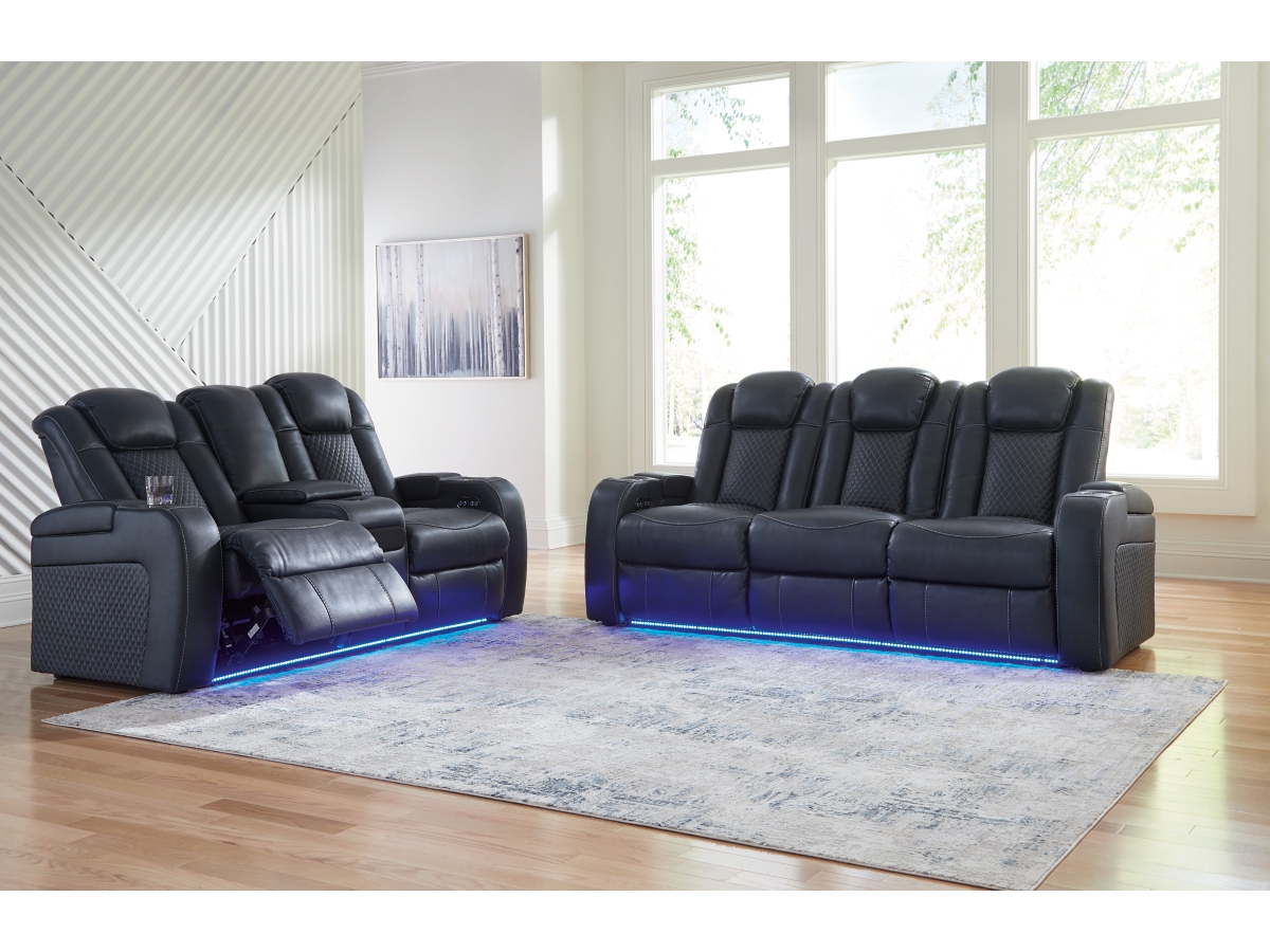 Ashley Fyne-Dyme Sofa and Loveseat