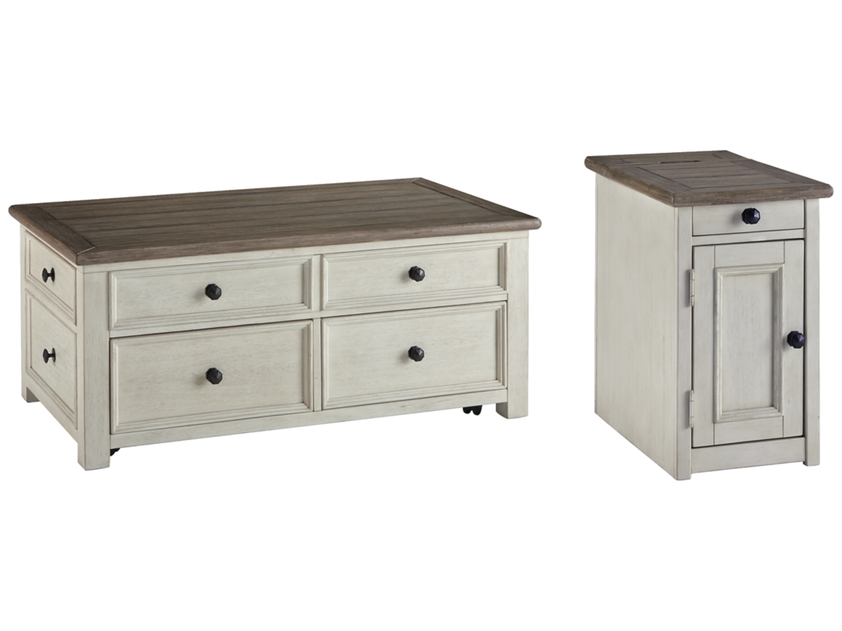 Ashley Bolanburg Coffee Table with 1 End Table