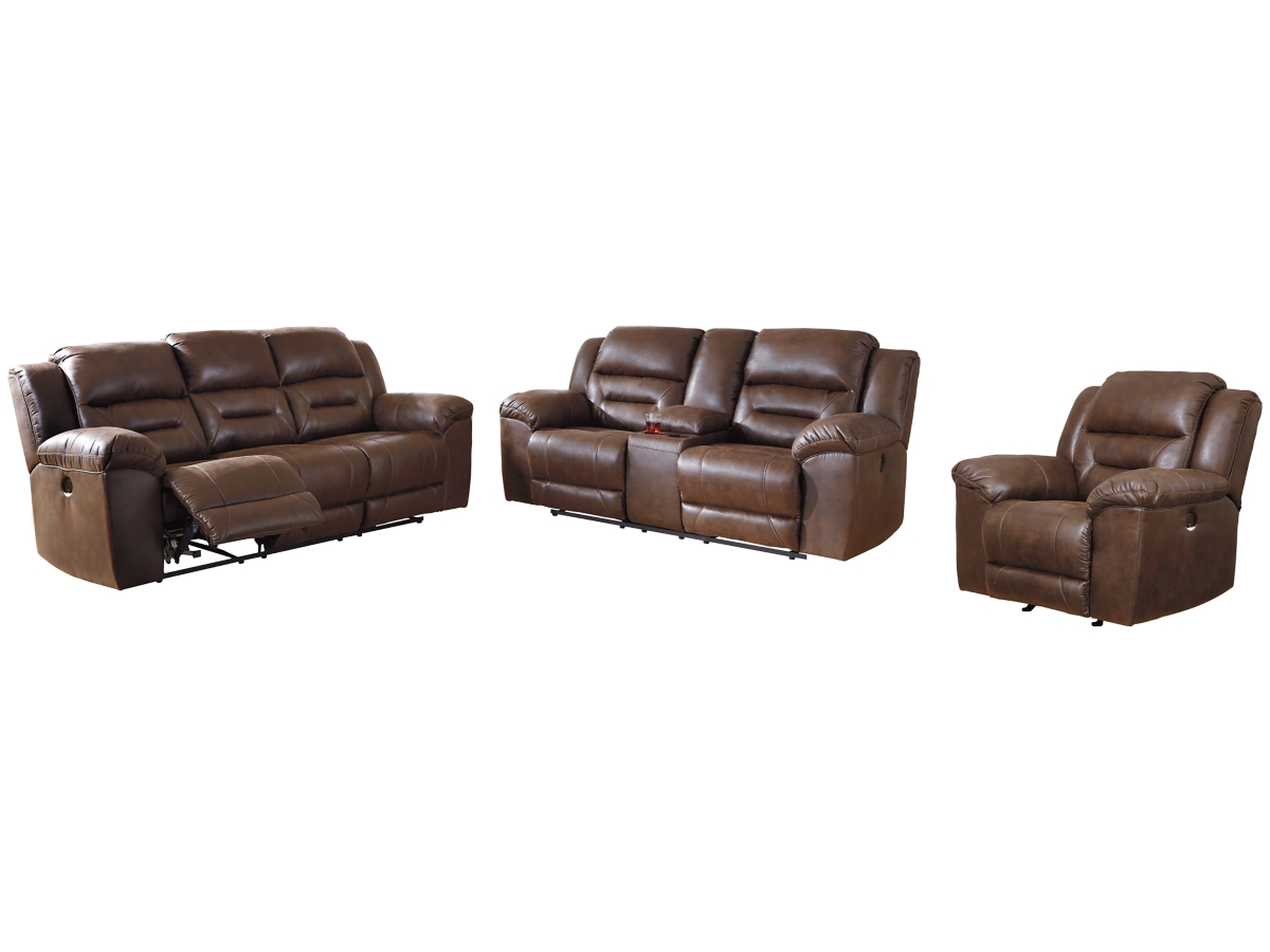 Ashley Stoneland Sofa, Loveseat and Recliner
