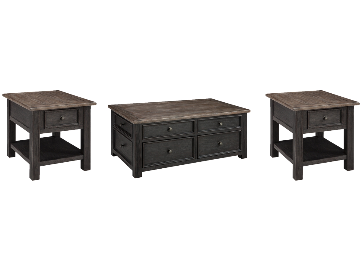 Ashley Tyler Creek Coffee Table with 2 End Tables