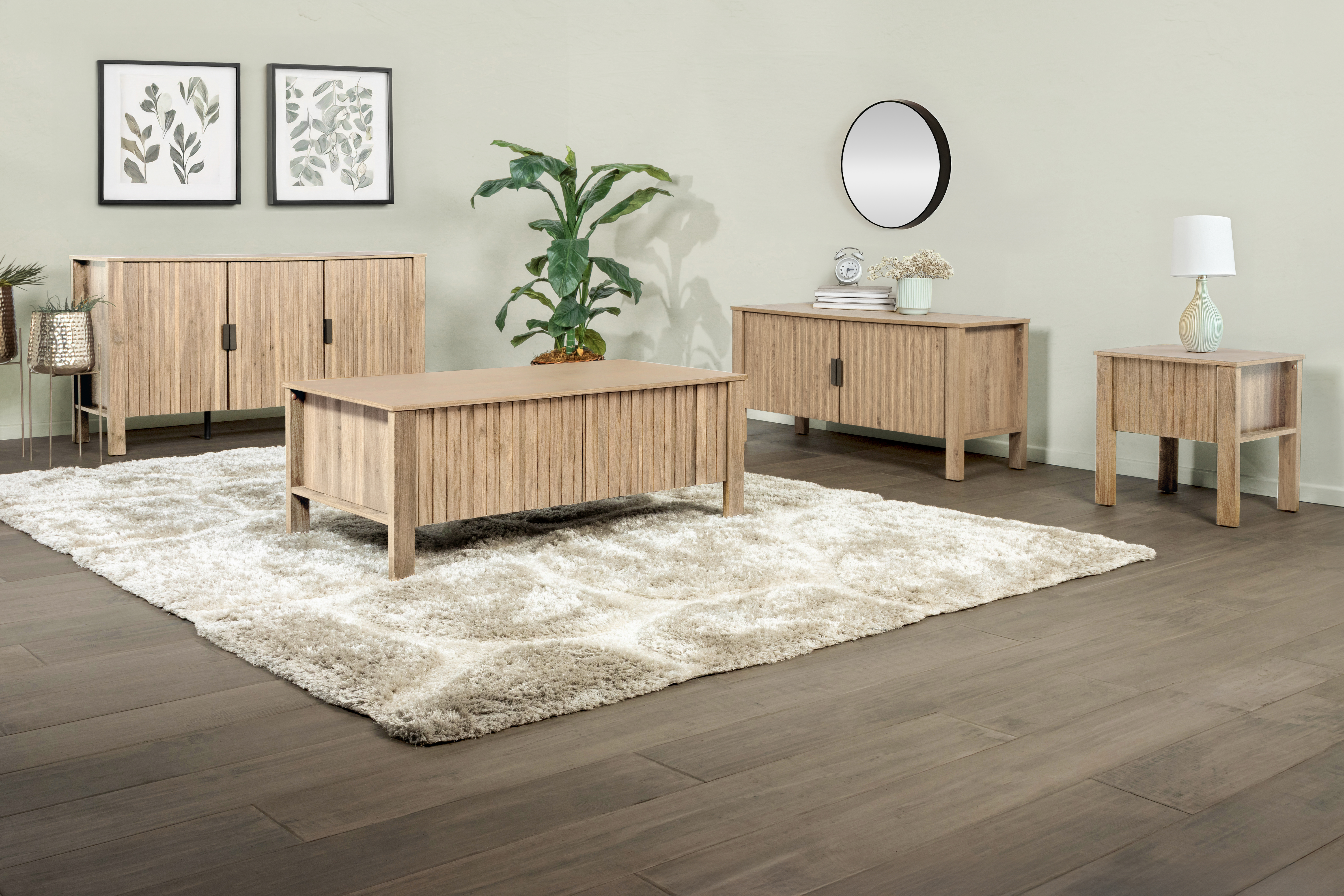 New Classic Home Furnishings Thayer 47" Two Door  Tv Console-Natural