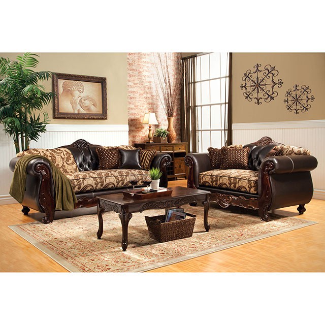 Furniture of America Bonaparte Love Seat
