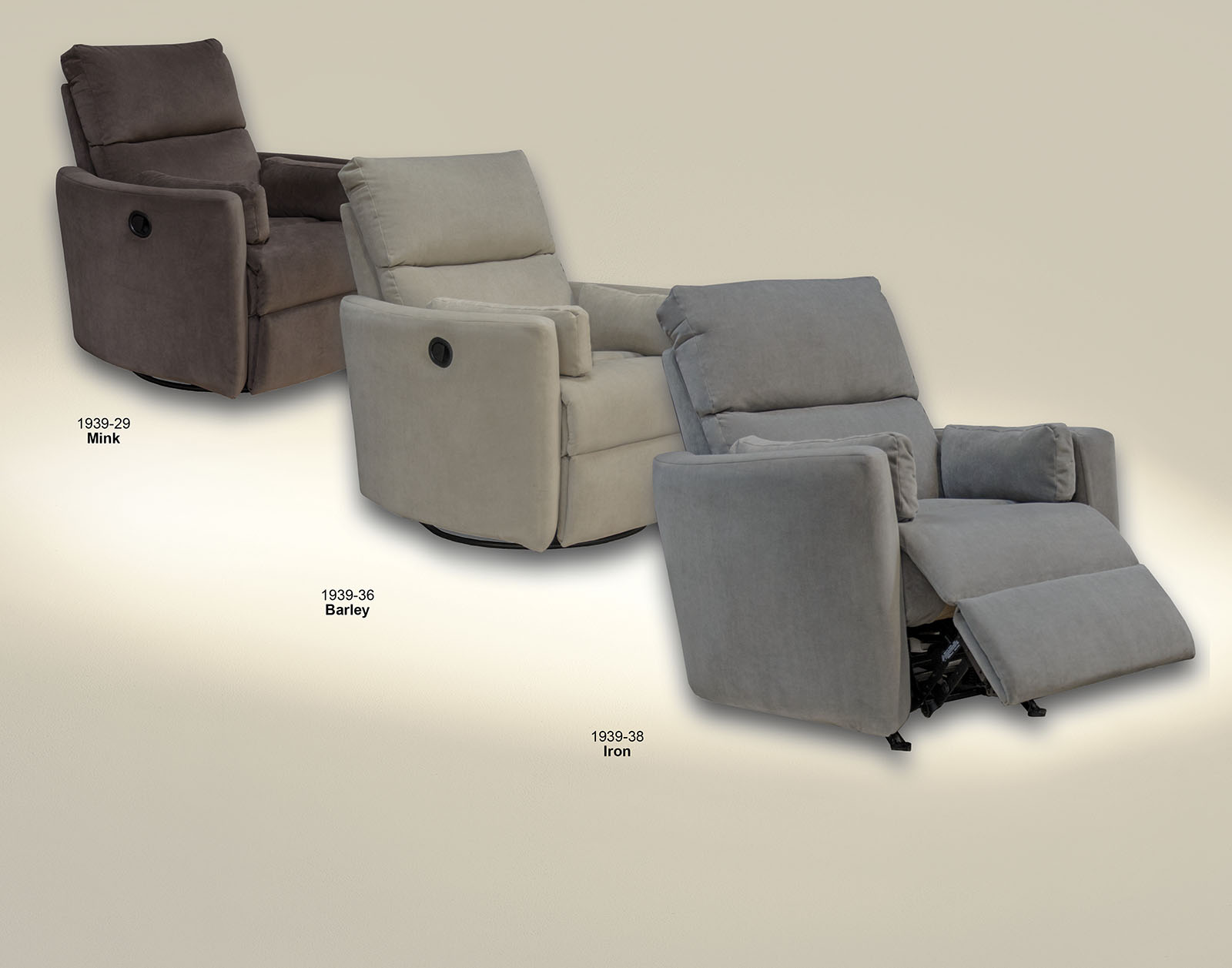 Catnapper Crescent Swivel Glider Recliner