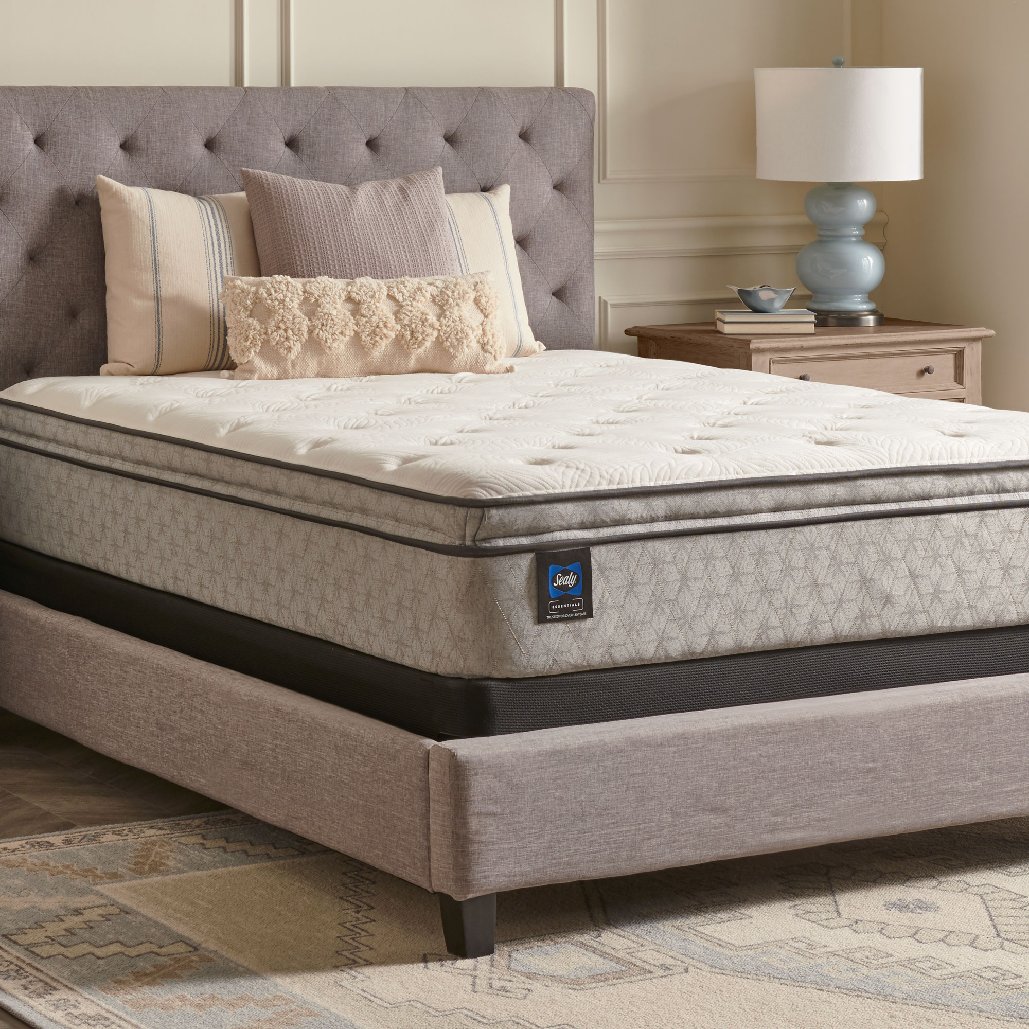 Sealy Winter Green Soft Euro Pillow Top  King