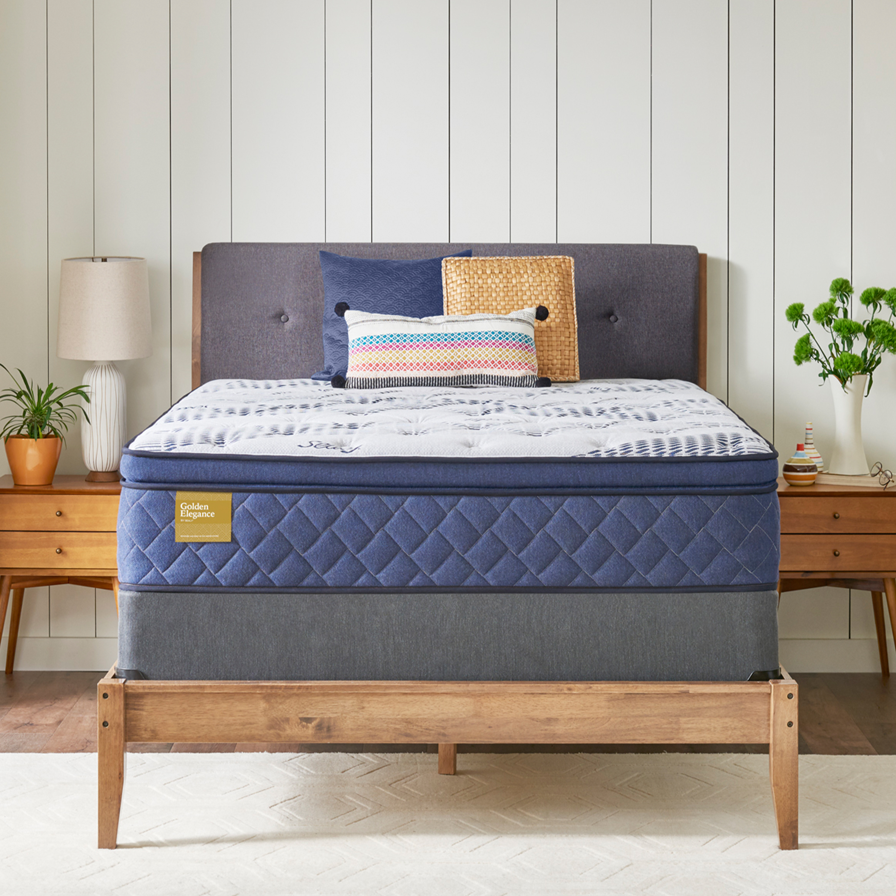 Sealy Banstead Plush Euro Pillow Top  Full