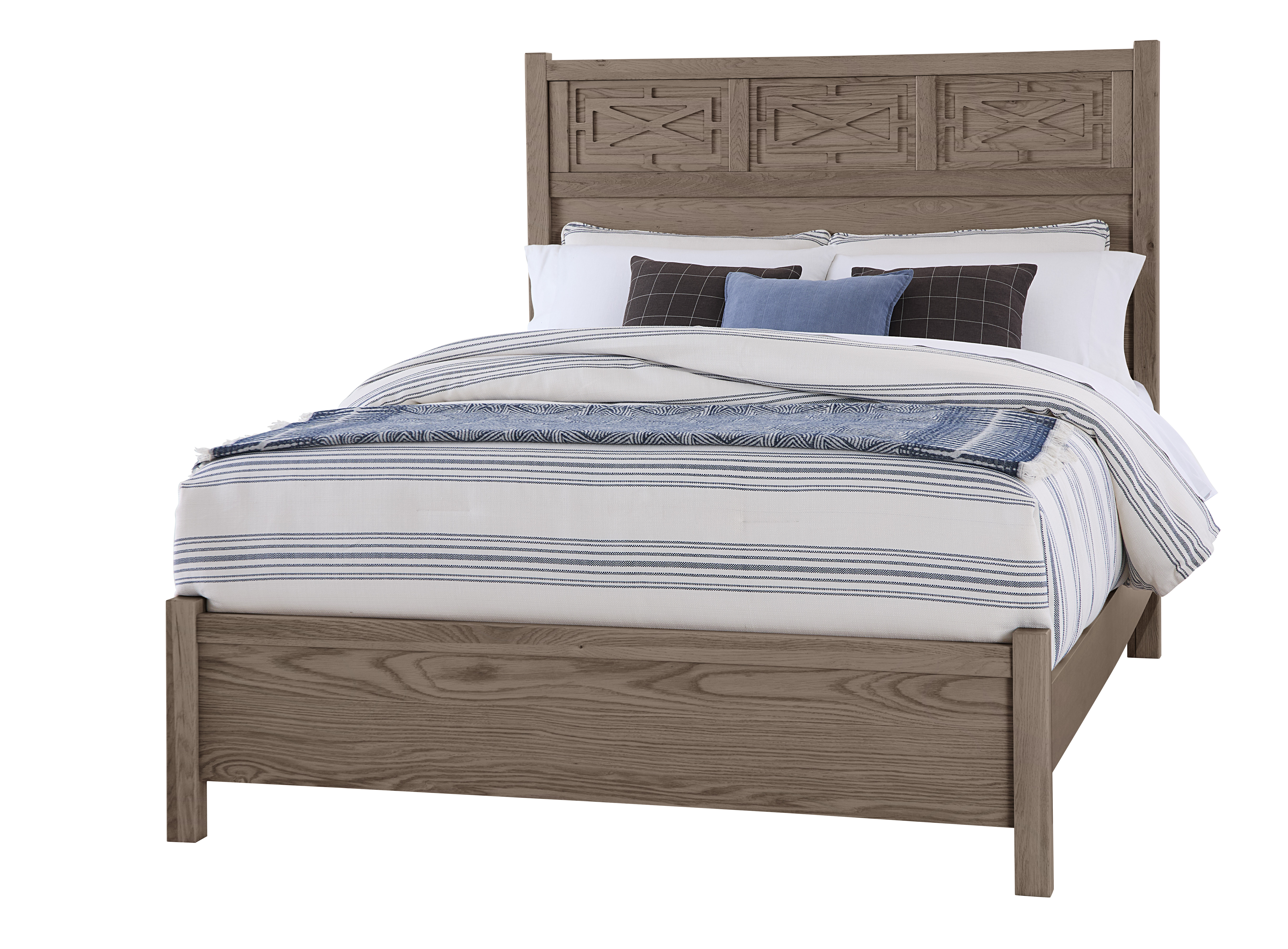 Vaughan-Bassett Queen Fretwork Bed