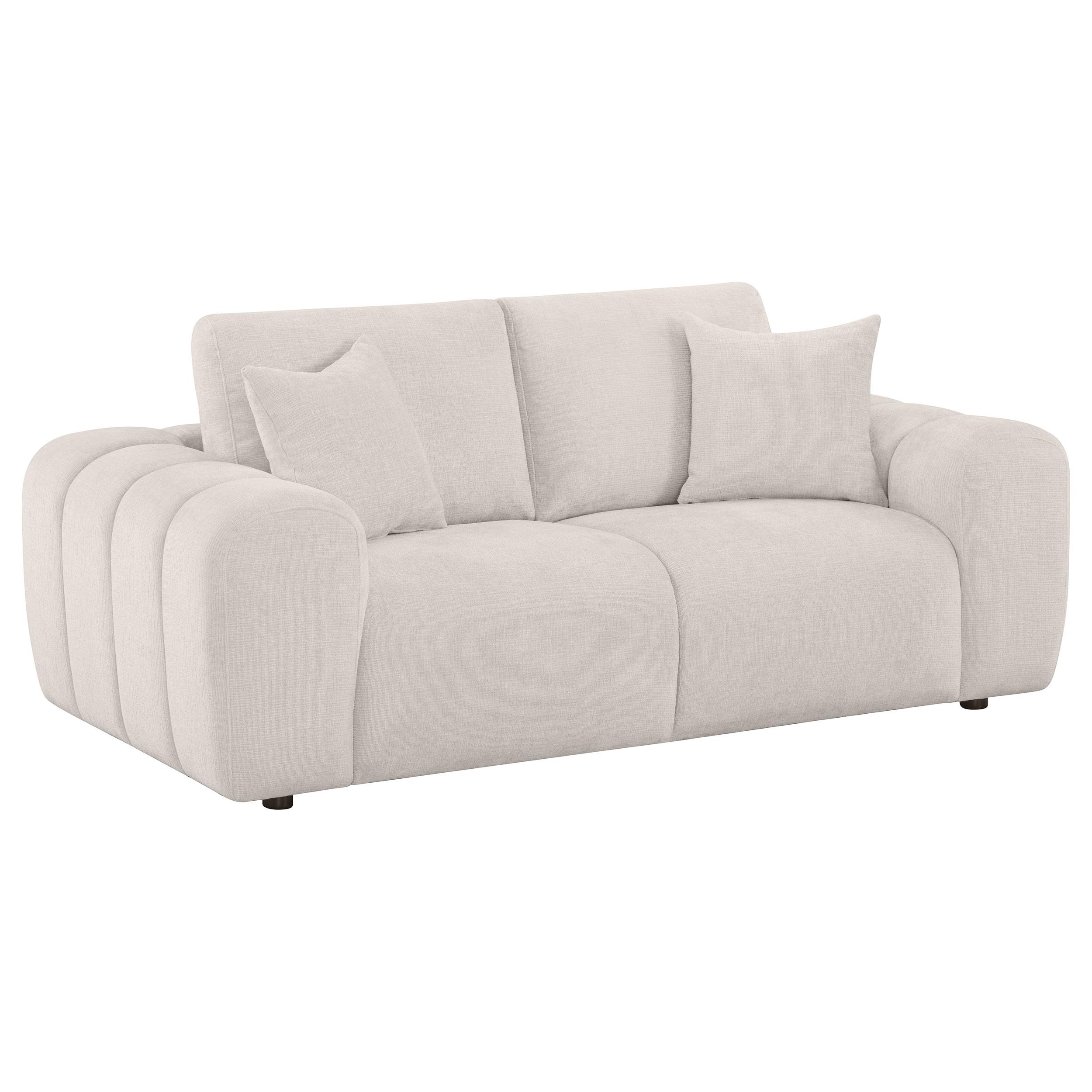 Coaster - 504955 - Burnett Chenille Upholstered Wide Arm Sofa