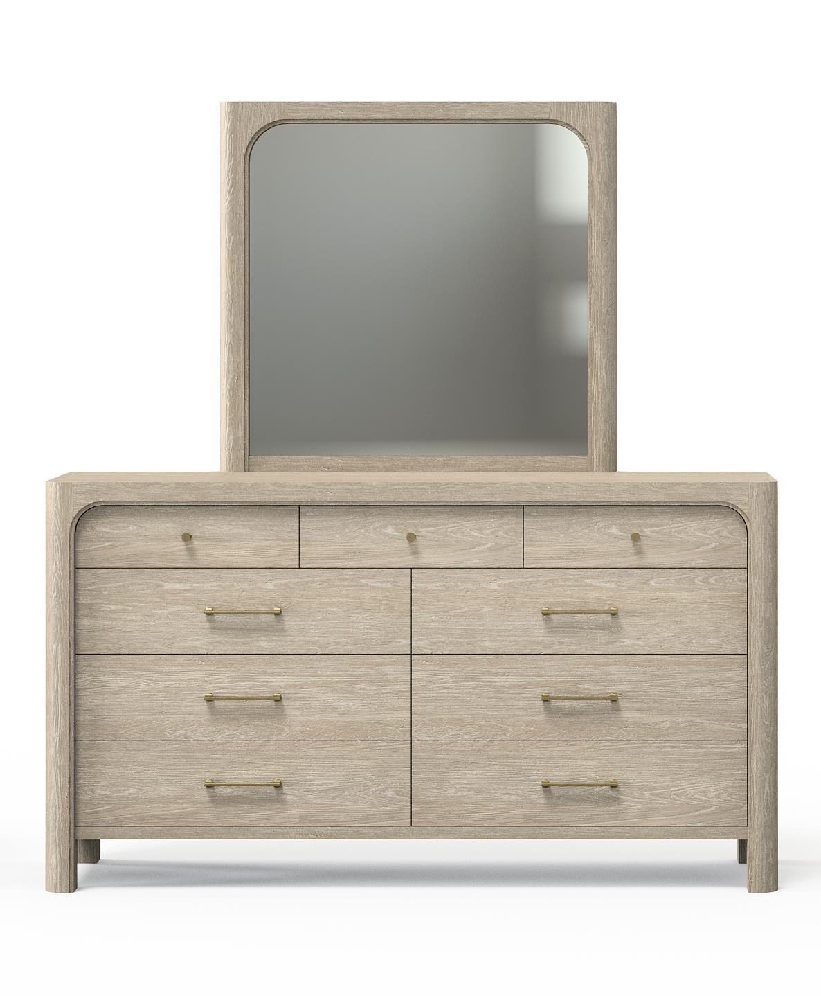 Coaster Solano 9-drawer Bedroom Dresser with Mirror Weathered Mango