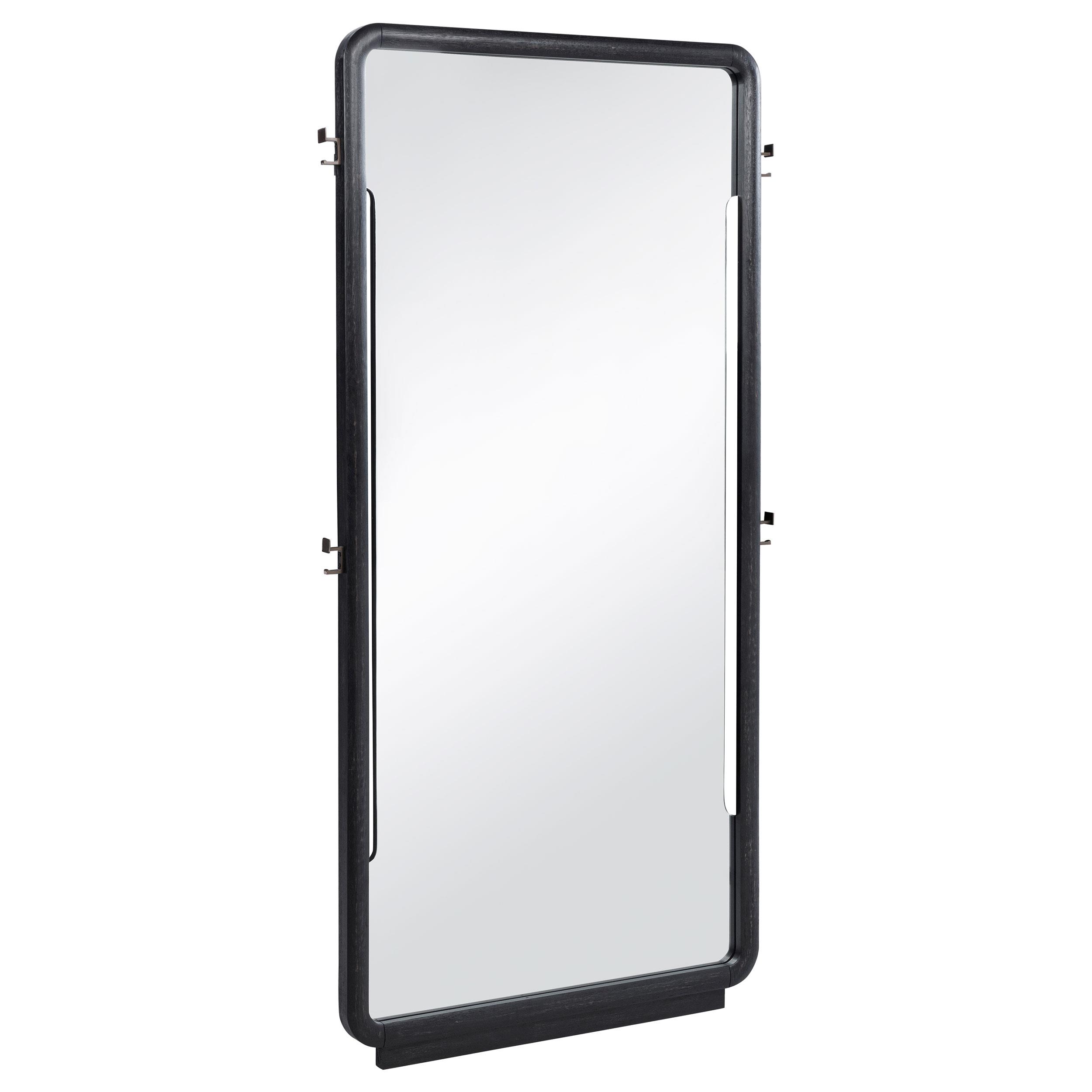 Coaster Leandro 76-inch Full Length Floor Mirror Burnished Black