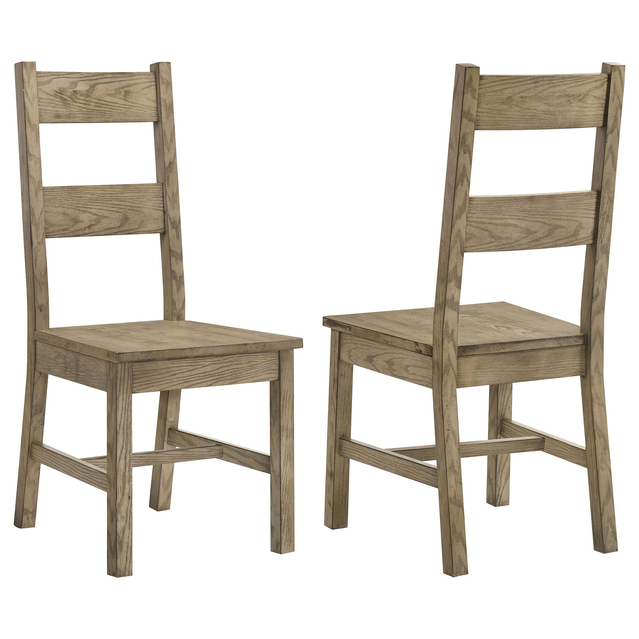 Coaster Cardova Solid Wood Dining Side Chair Vineyard Oak (Set of 2)