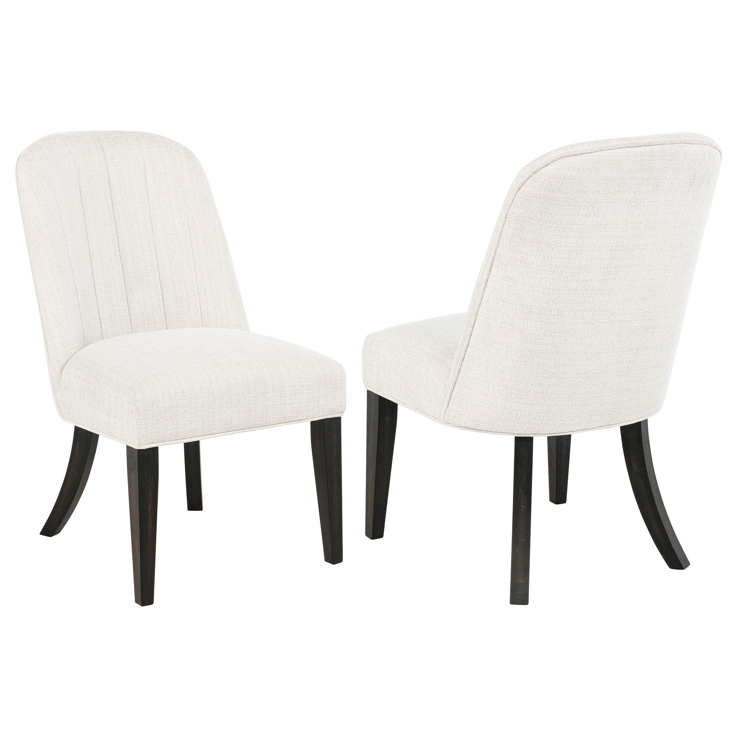 Coaster Leandro Upholstered Dining Side Chair Cream (Set of 2)