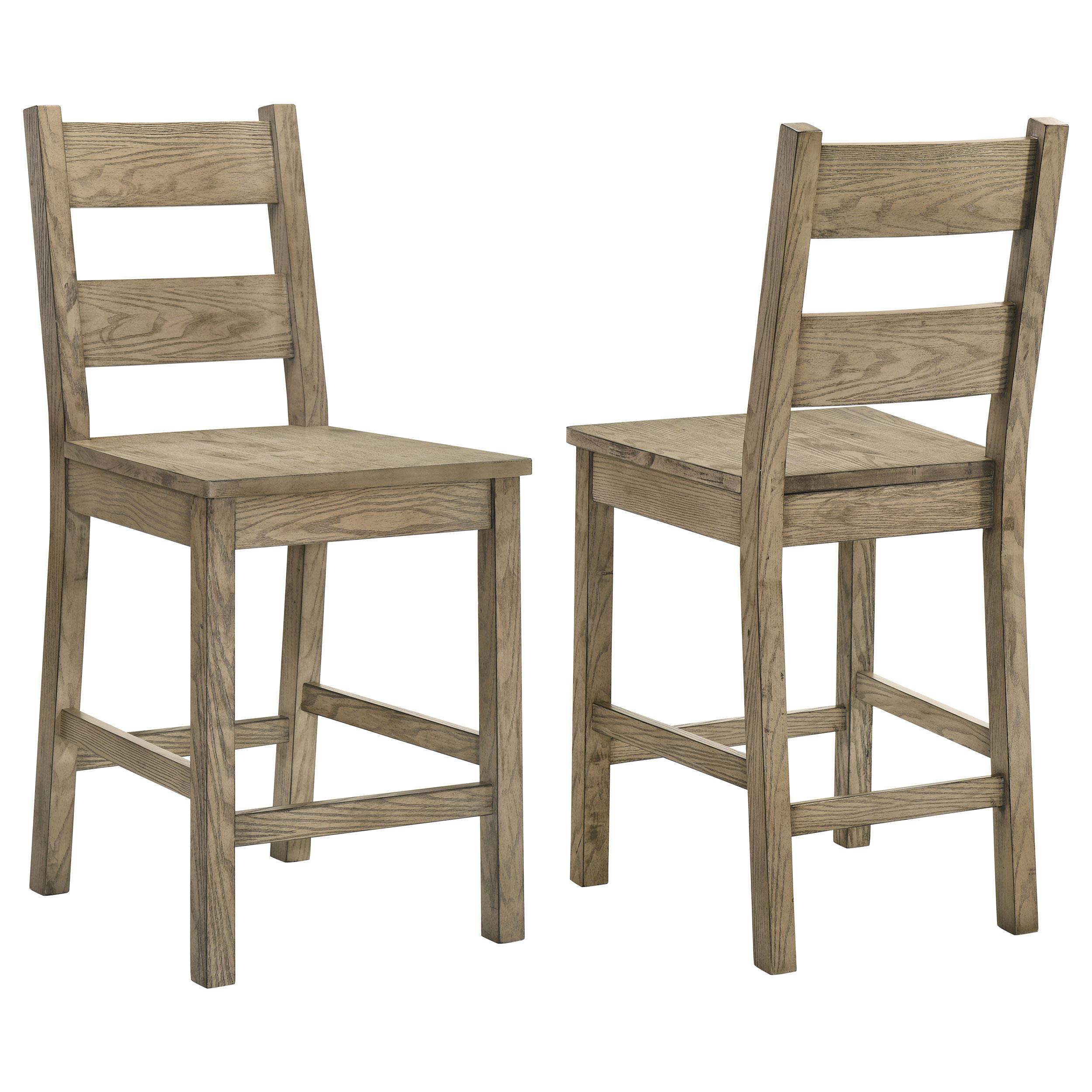 Coaster Cardova Counter Height Dining Chair Vineyard Oak (Set of 2)
