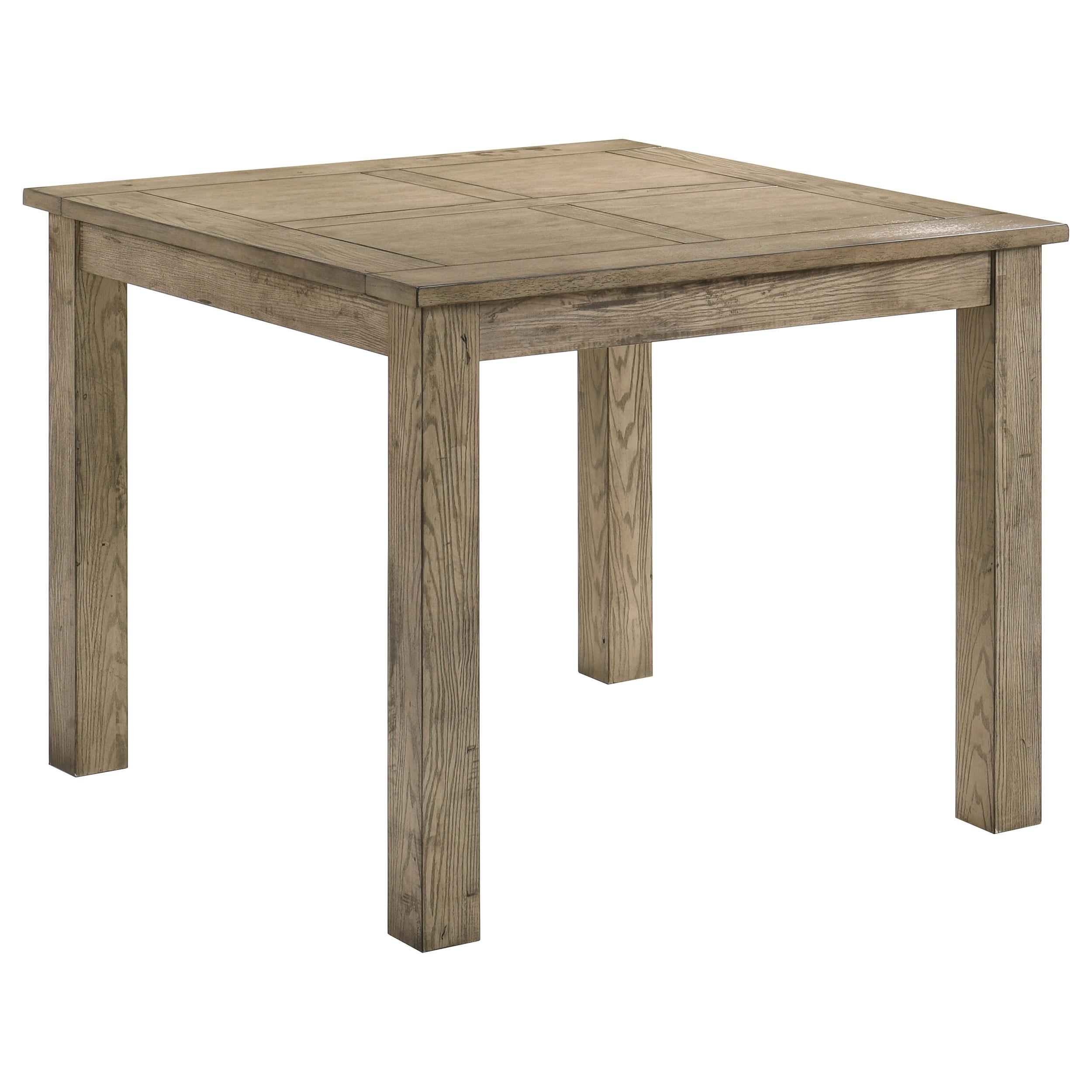 Coaster Cardova Square Counter Height Dining Table Vineyard Oak