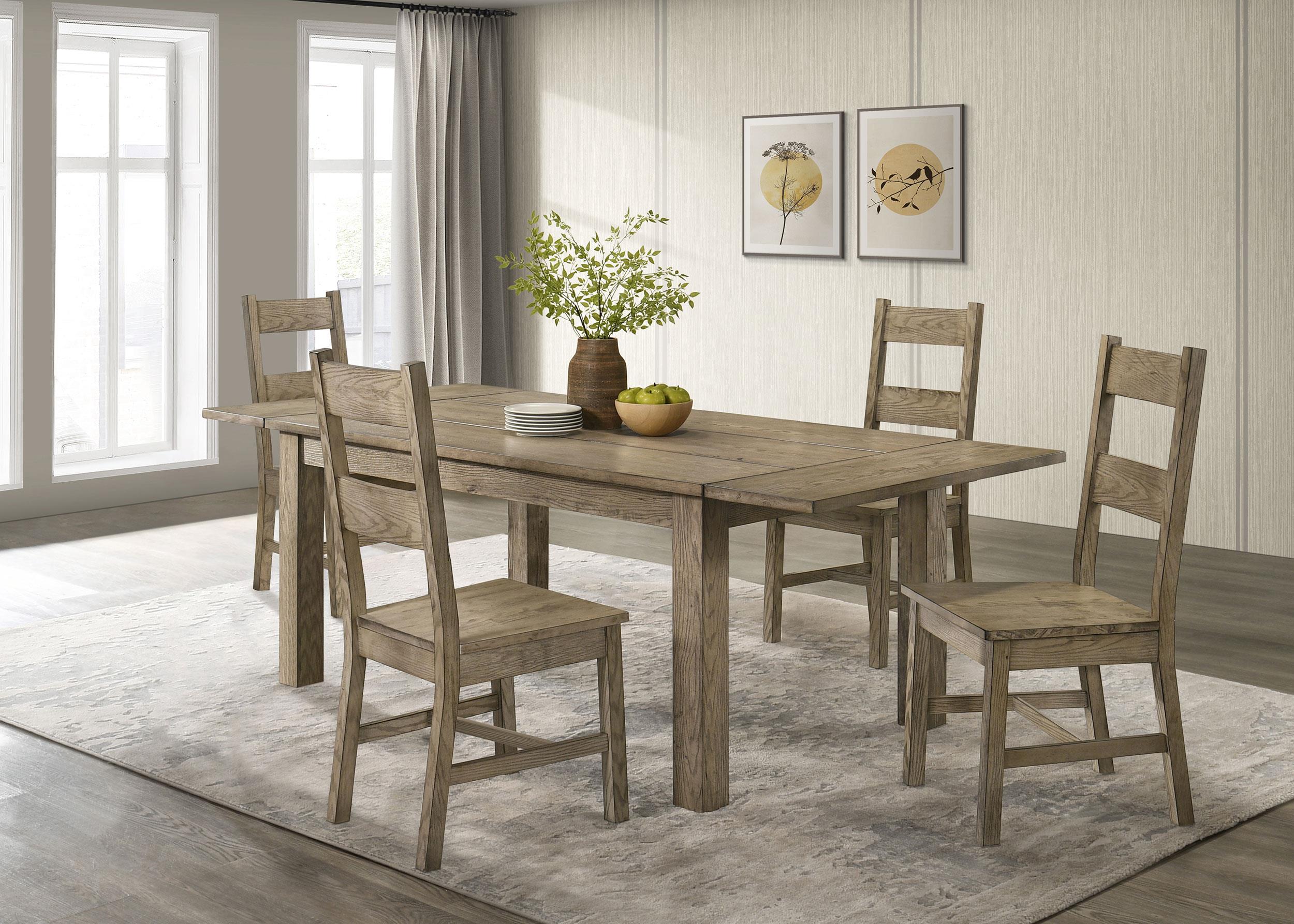 Coaster Cardova 5-piece Extension Table Dining Set Vineyard Oak