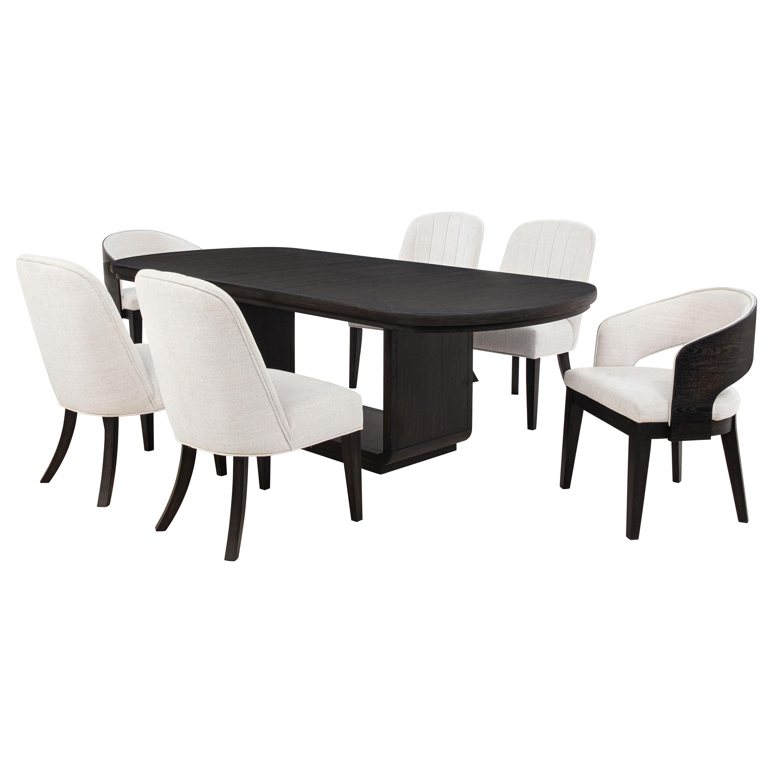 Coaster Leandro 5-piece Rectangular Dining Table Set Burnished Black