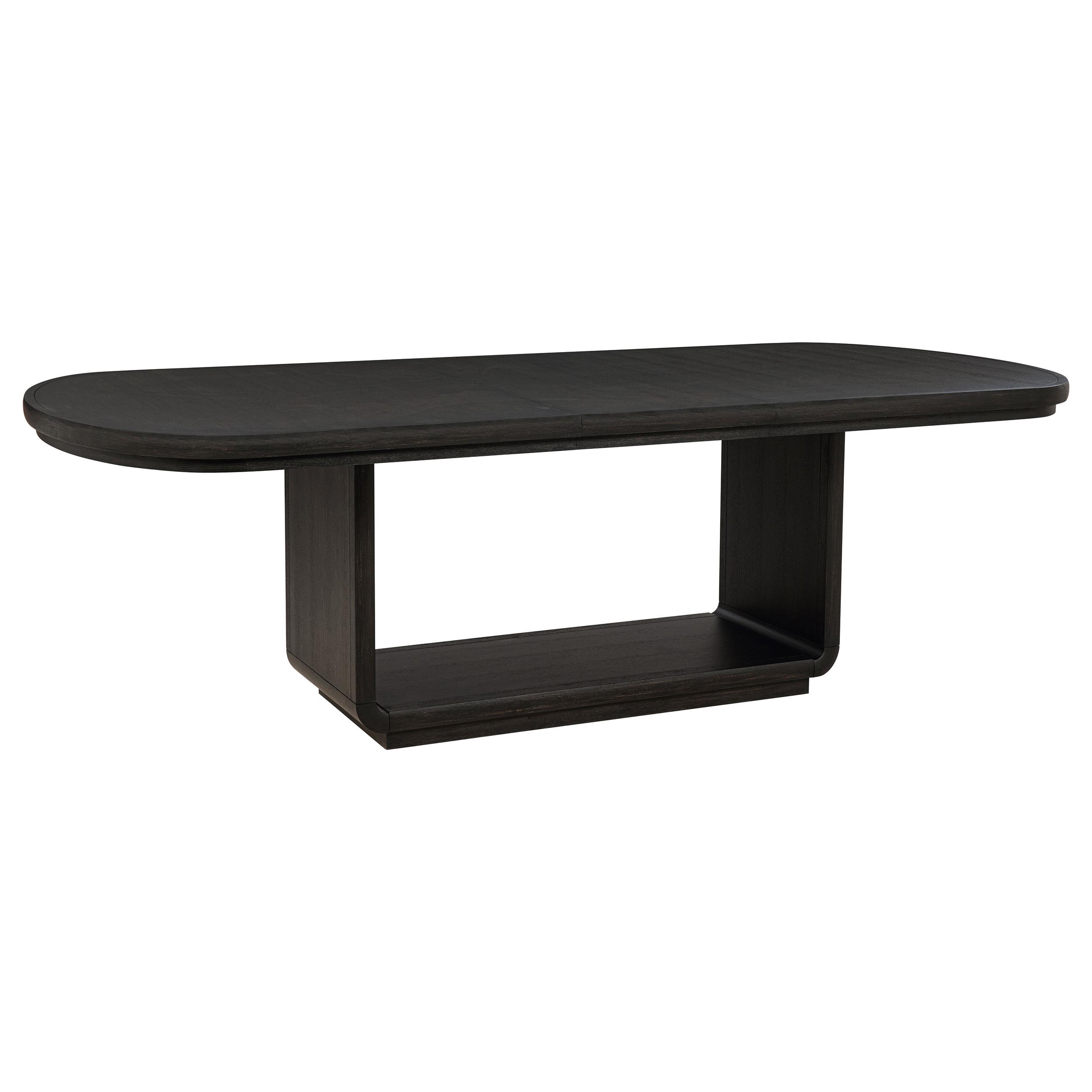 Coaster Leandro 78-inch Extension Dining Room Table Burnished Black