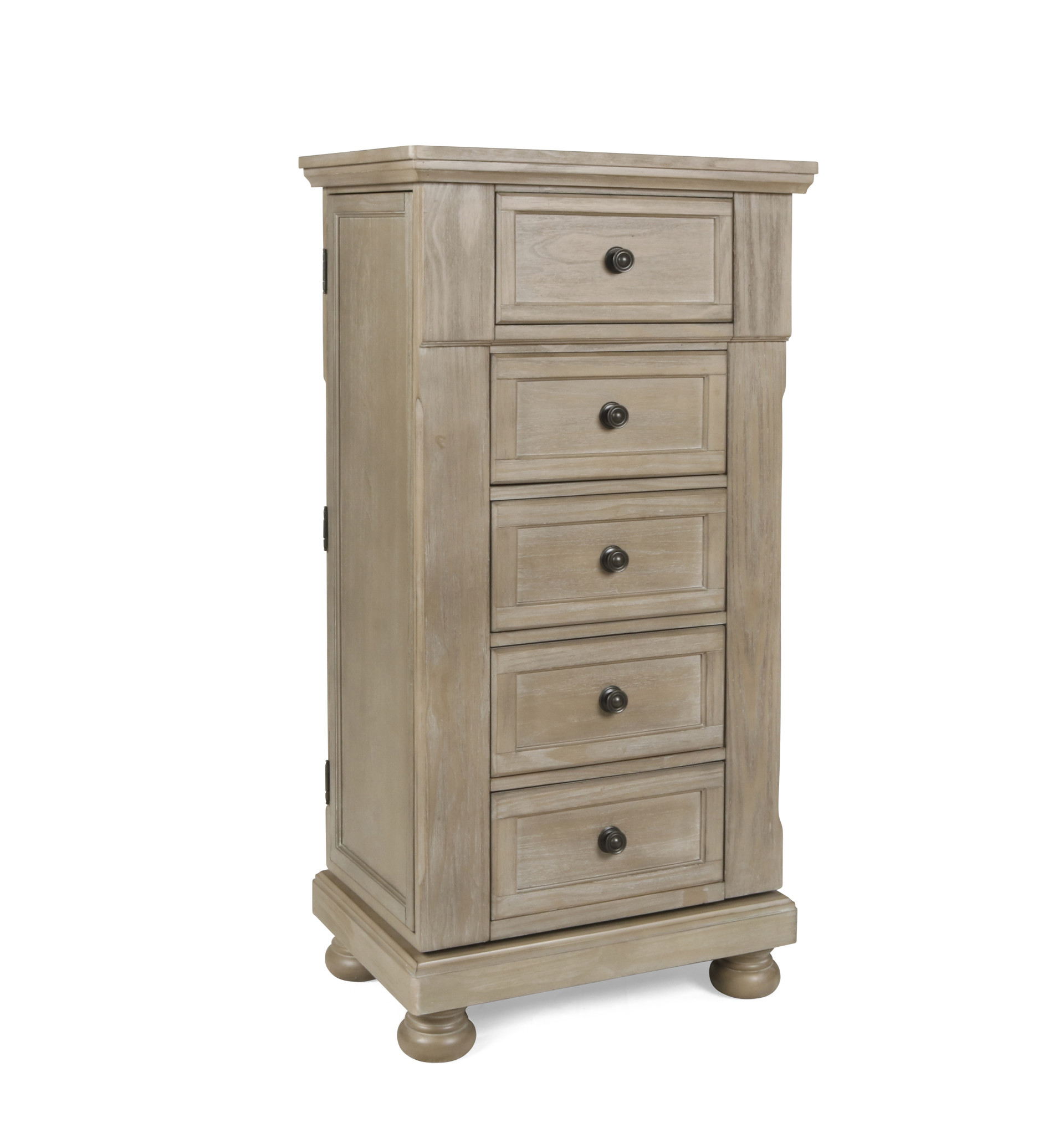 New Classic Home Furnishings Allegra Swivel Chest-Pewter