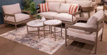 Signature Design by Ashley Bluff Trail Love/Chairs/Tables Set (5/CN)