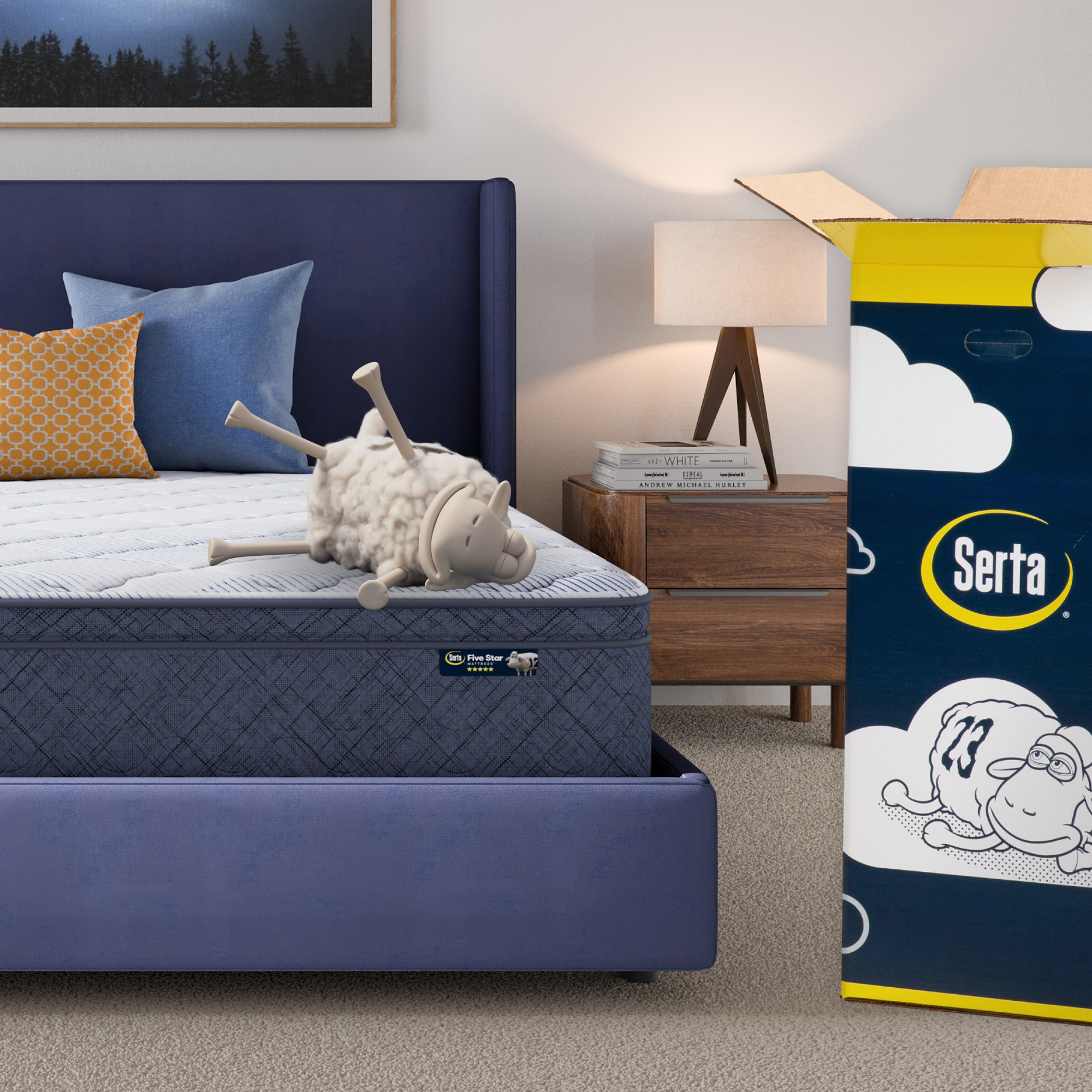 Five Star Mattress Sleep to Go 12 Plush Pillow Top Mattress in a Box -Twin XL