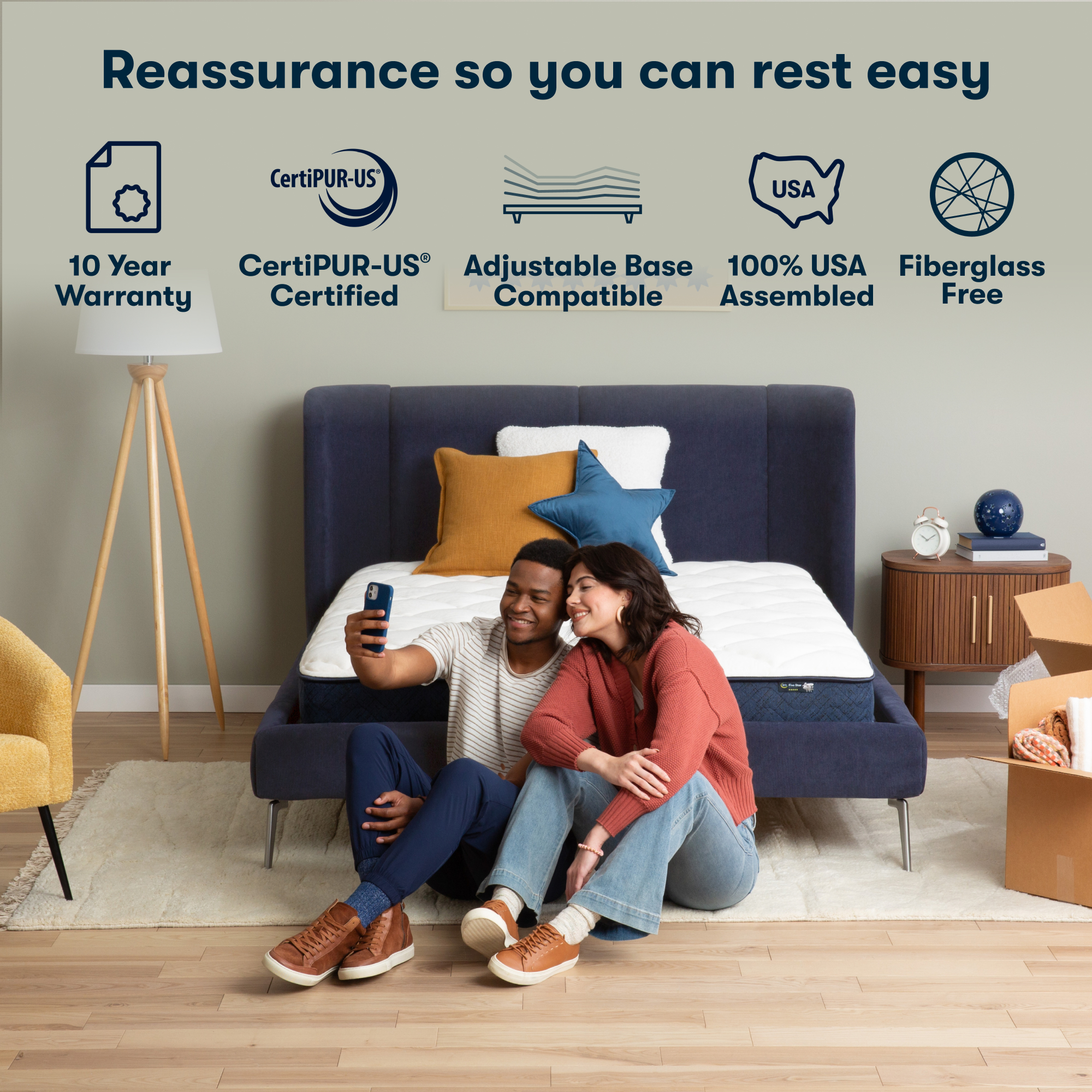 Serta Perfect Day 7 Firm Mattress in a Box -Twin