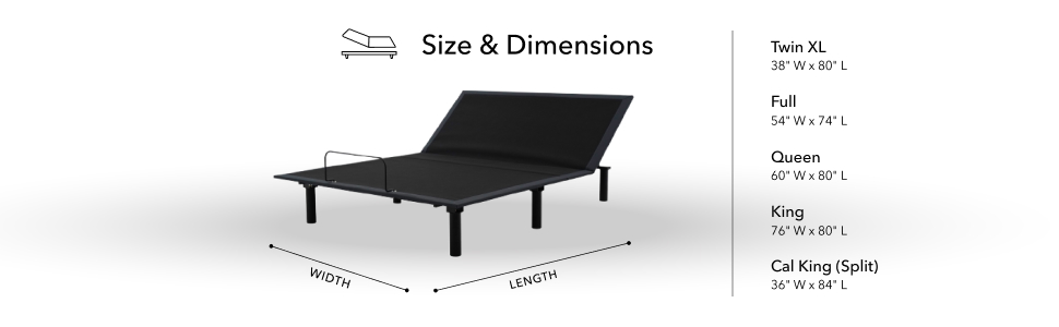 Island baselogic Bronze Adjustable Base -King