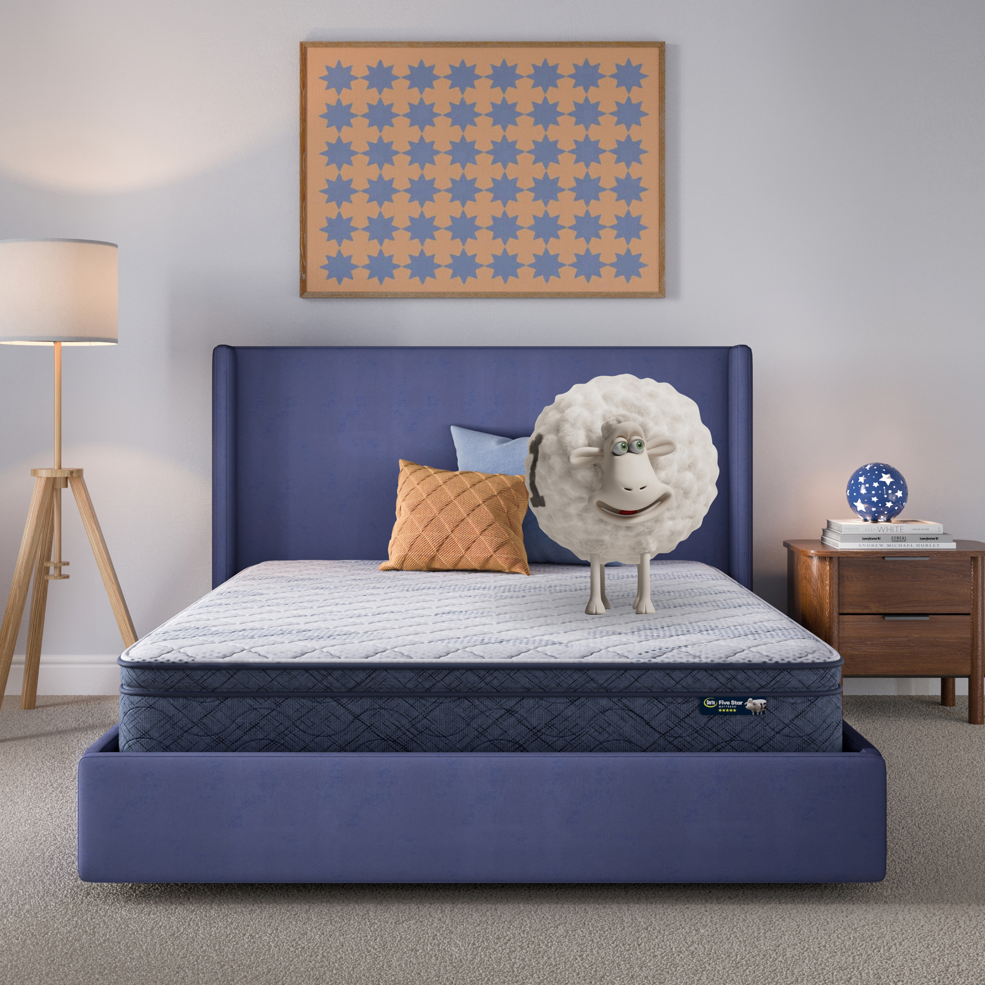 Serta Perfect Day 10 Plush Pillow Top Mattress in a Box -Queen