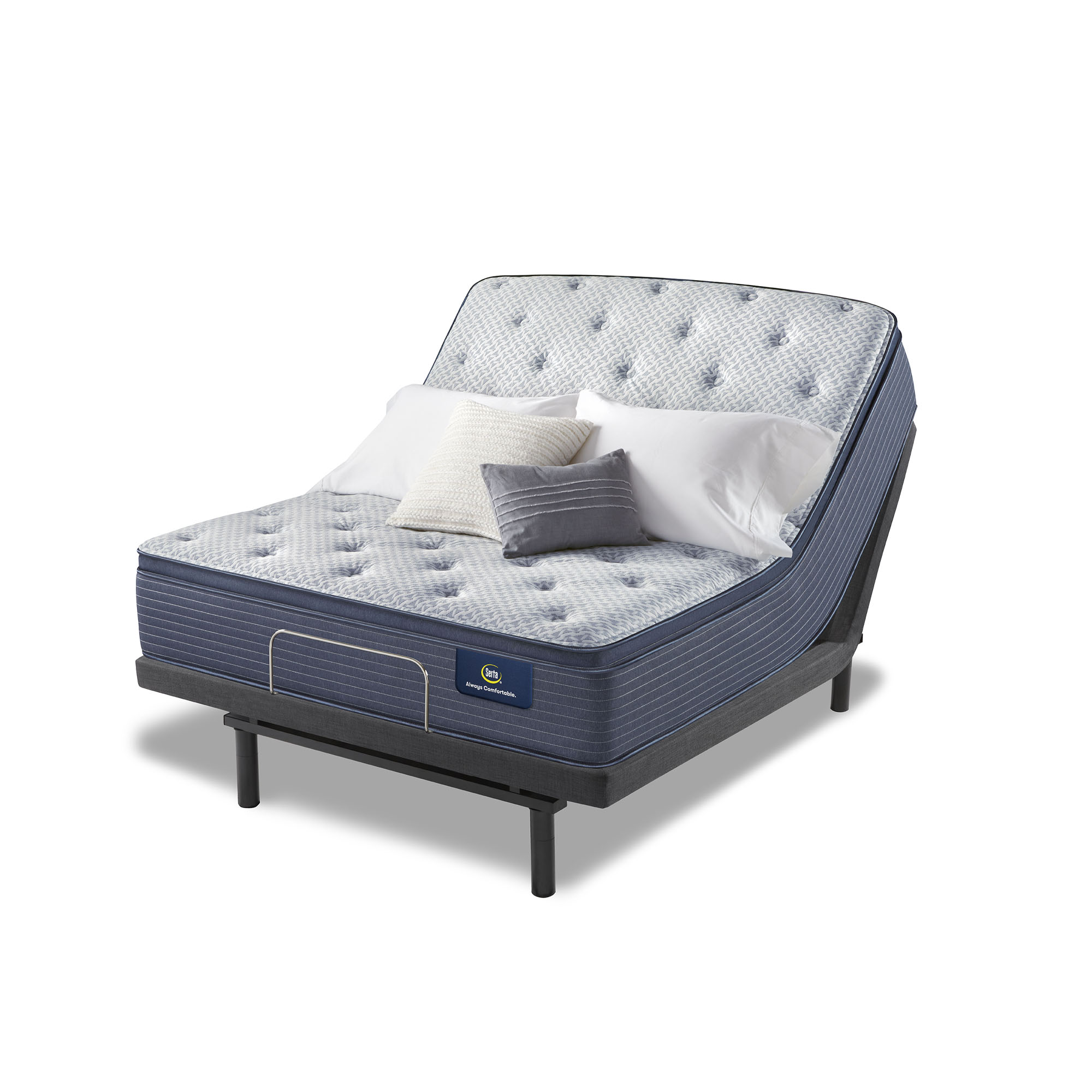 Serene Sky Plush Pillow Top Low Profile Set - Cal King