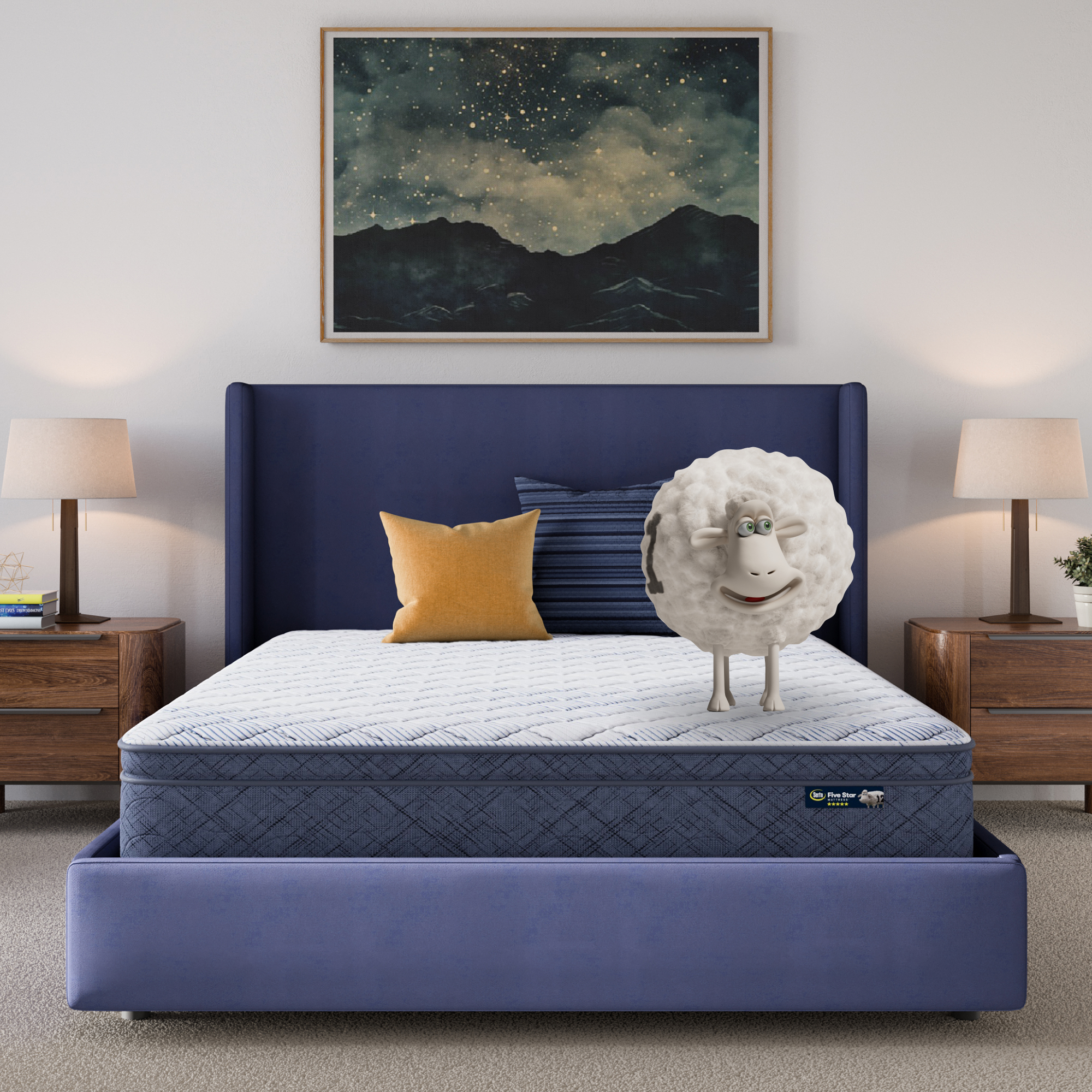 Five Star Mattress Sleep to Go 10 Plush Pillow Top Mattress in a Box -Twin