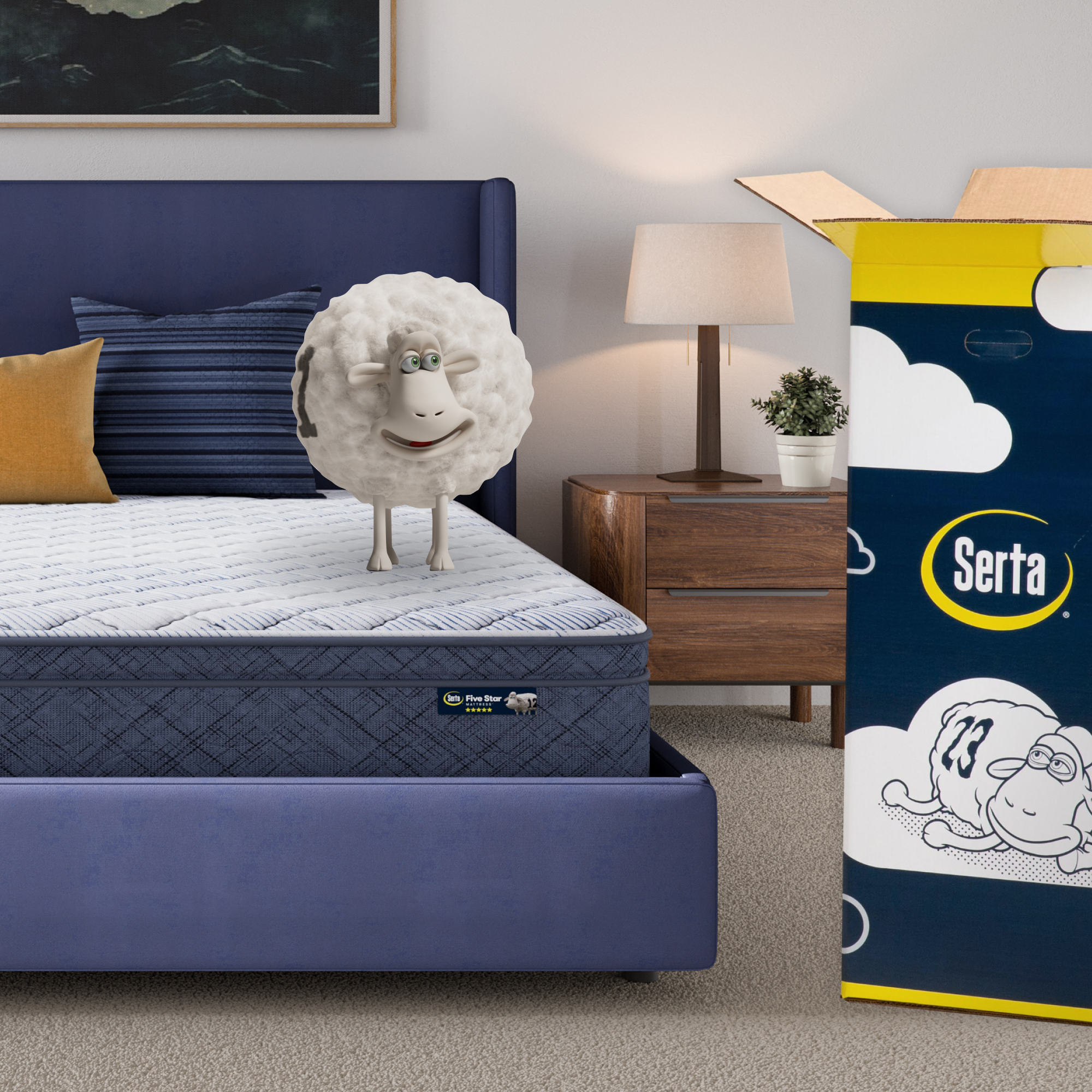 Five Star Mattress Sleep to Go 10 Plush Pillow Top Mattress in a Box -Twin