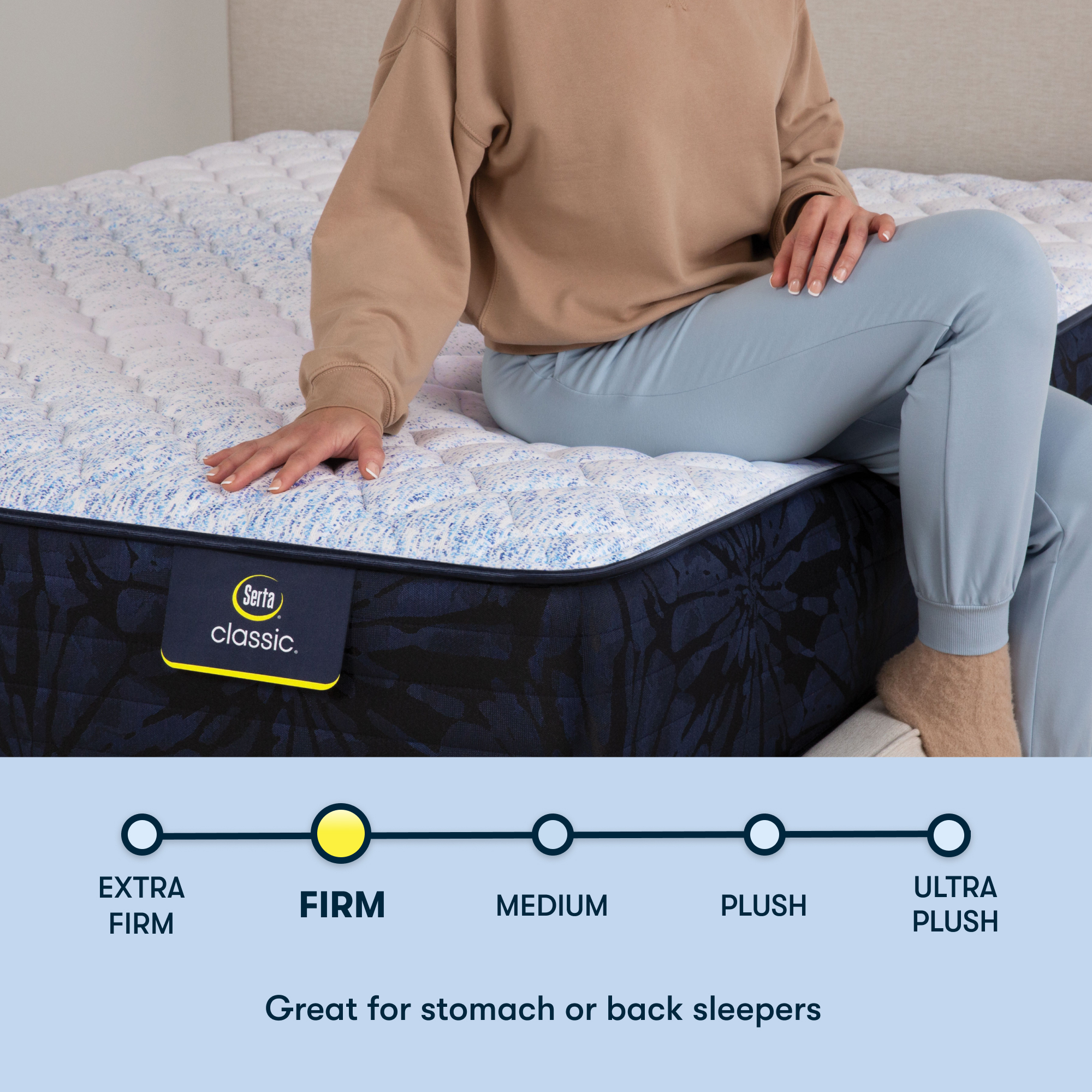 Classic Dorian 12.5 Firm Mattress Low Profile Set -Twin XL
