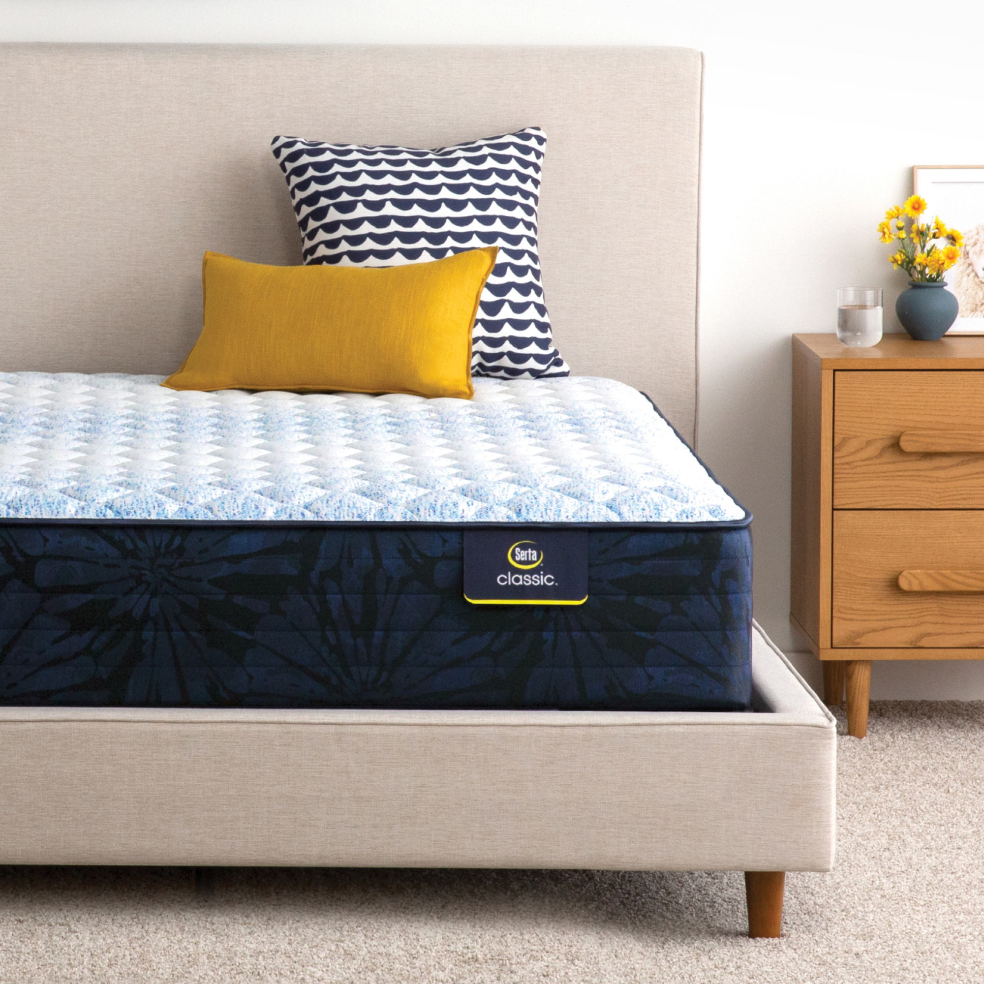 Classic Dorian 12.5 Firm Mattress Low Profile Set -Twin XL