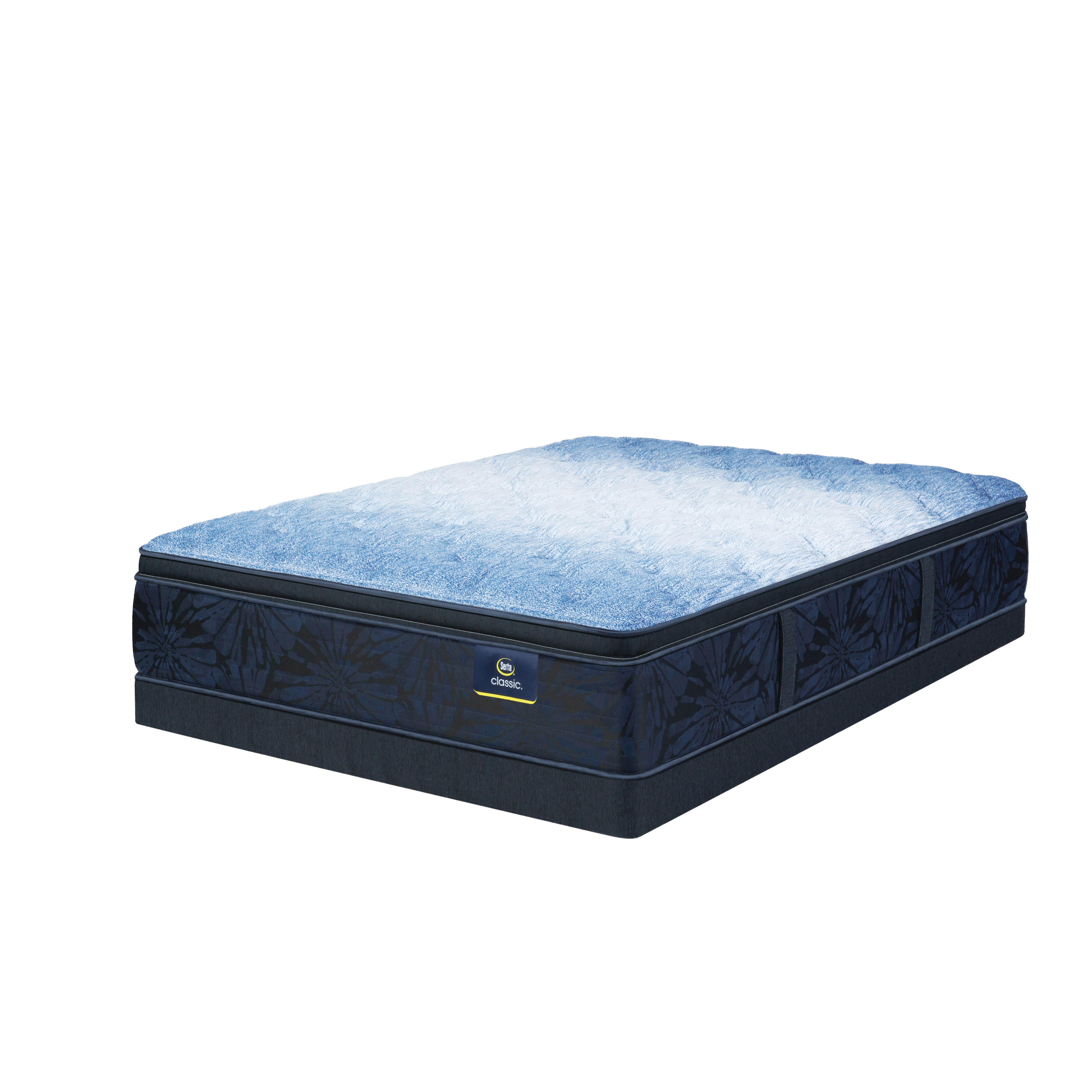Classic Brecon 14.5 Plush Pillow Top Mattress Low Profile Set -Full