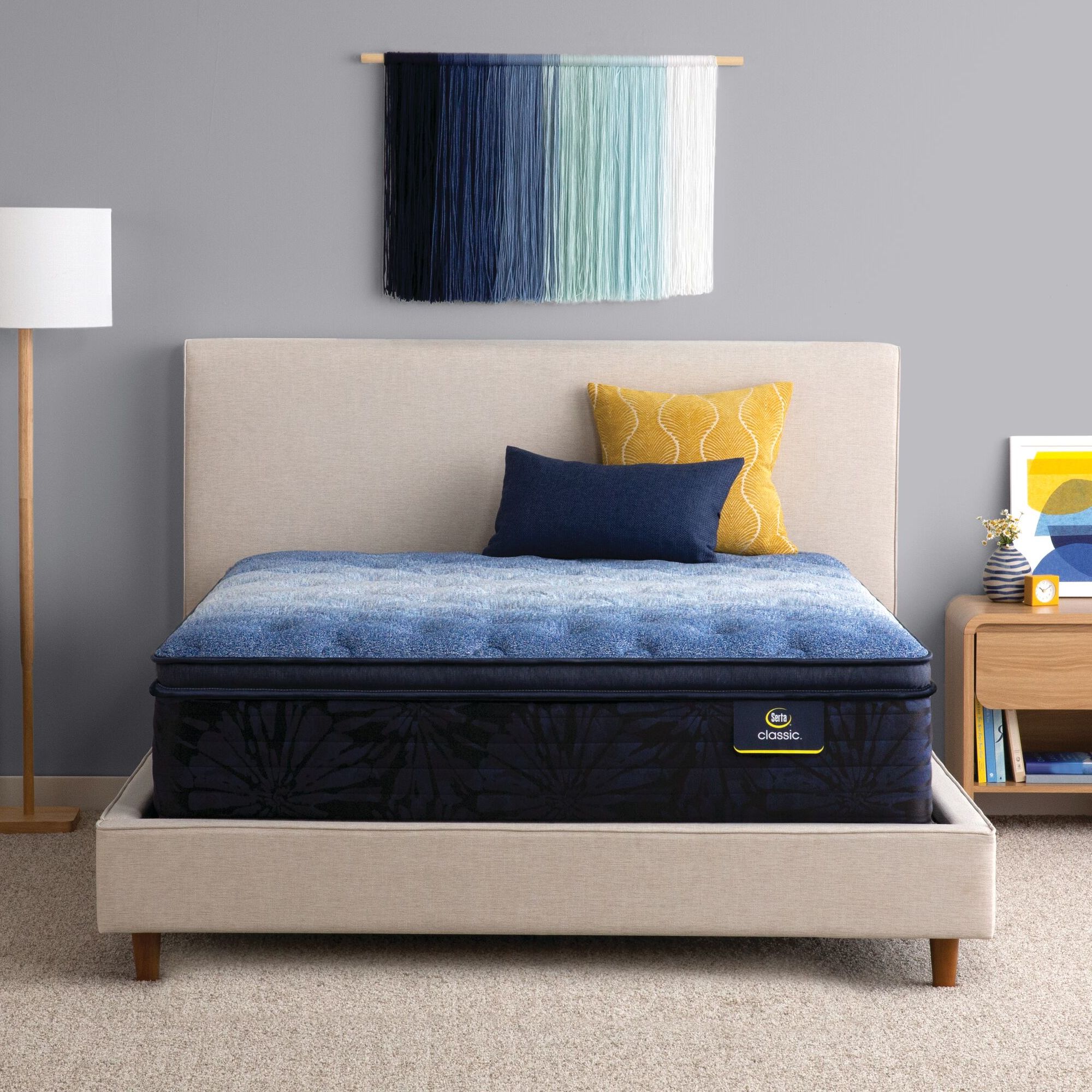 Classic Brecon 14.5 Plush Pillow Top Mattress Set -Queen