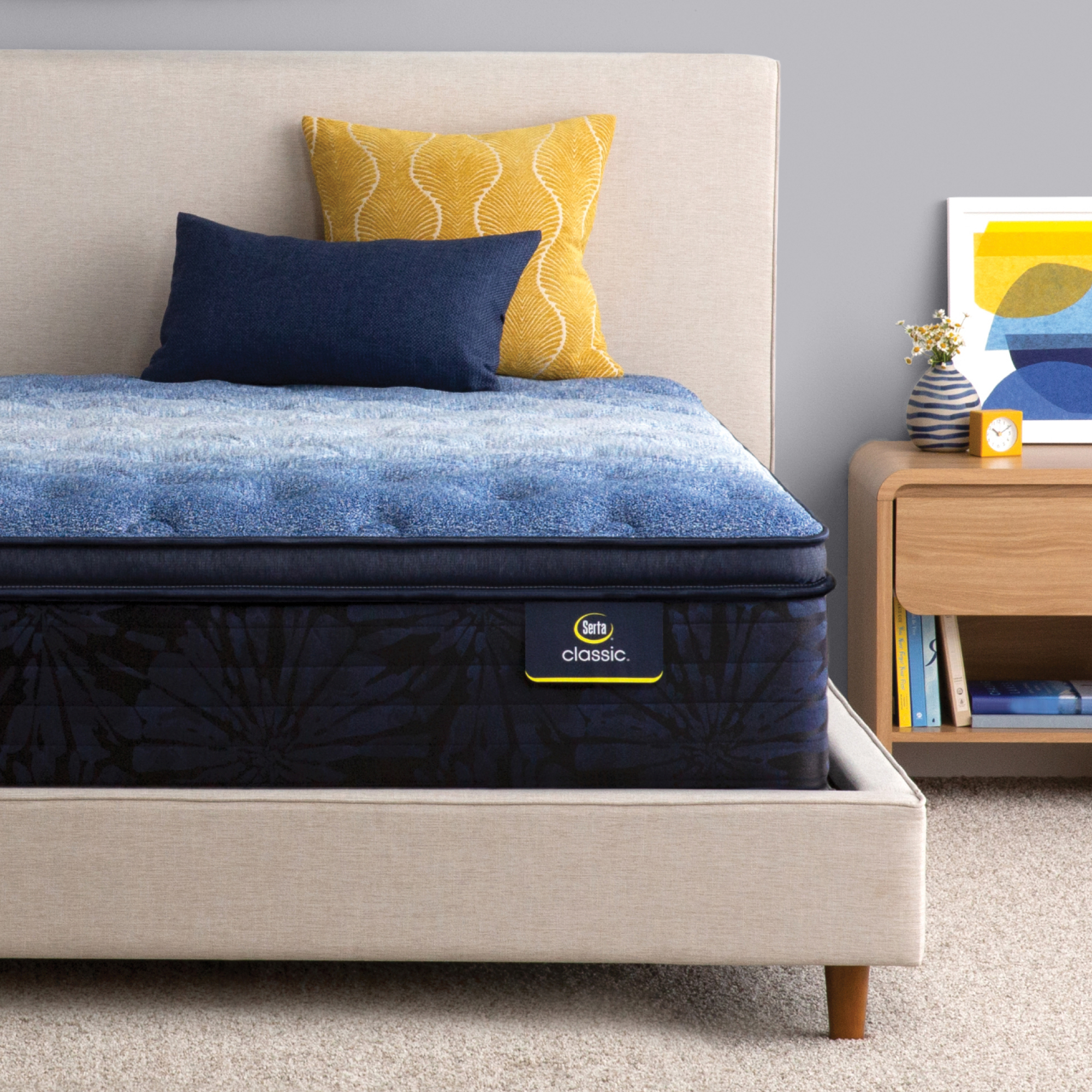 Classic Brecon 14.5 Plush Pillow Top Mattress Set -Queen