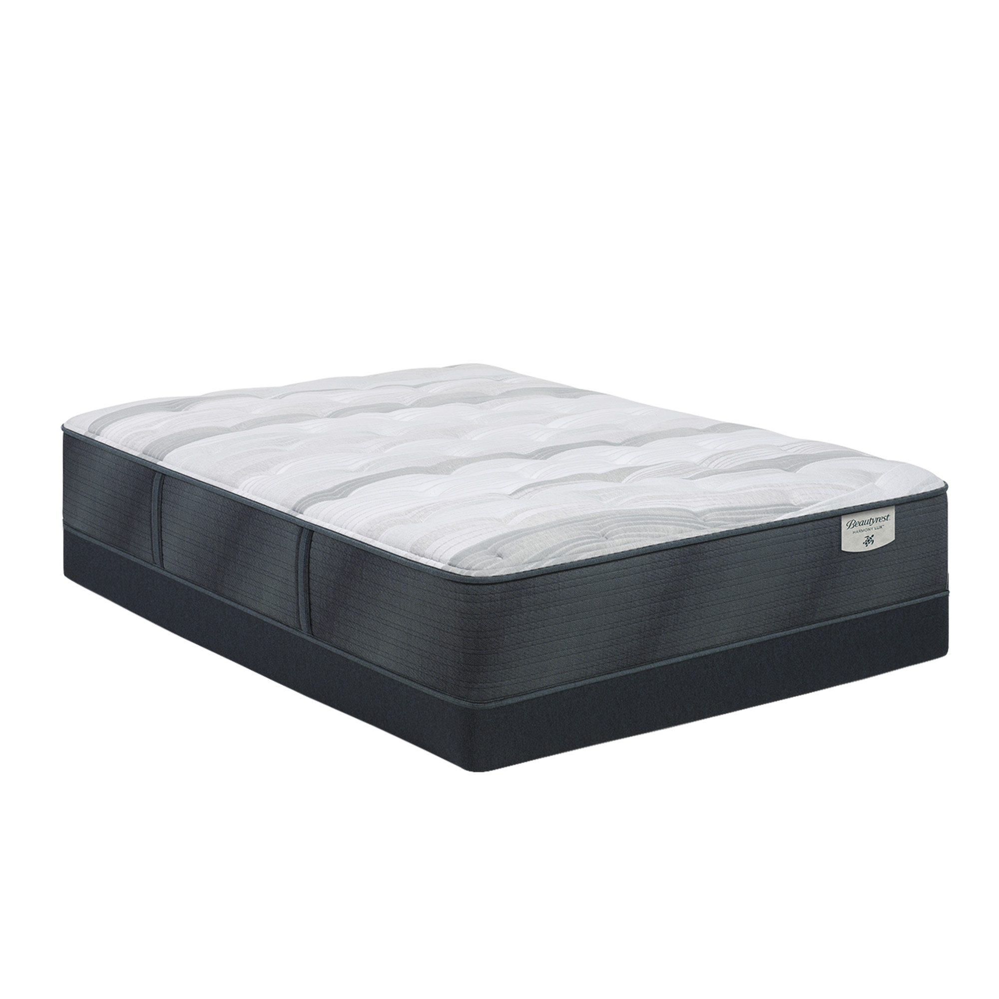 Beautyrest Harmony Lux Harmony Lux Anchor Island 13.5 Plush Mattress Low Profile Set -Twin XL