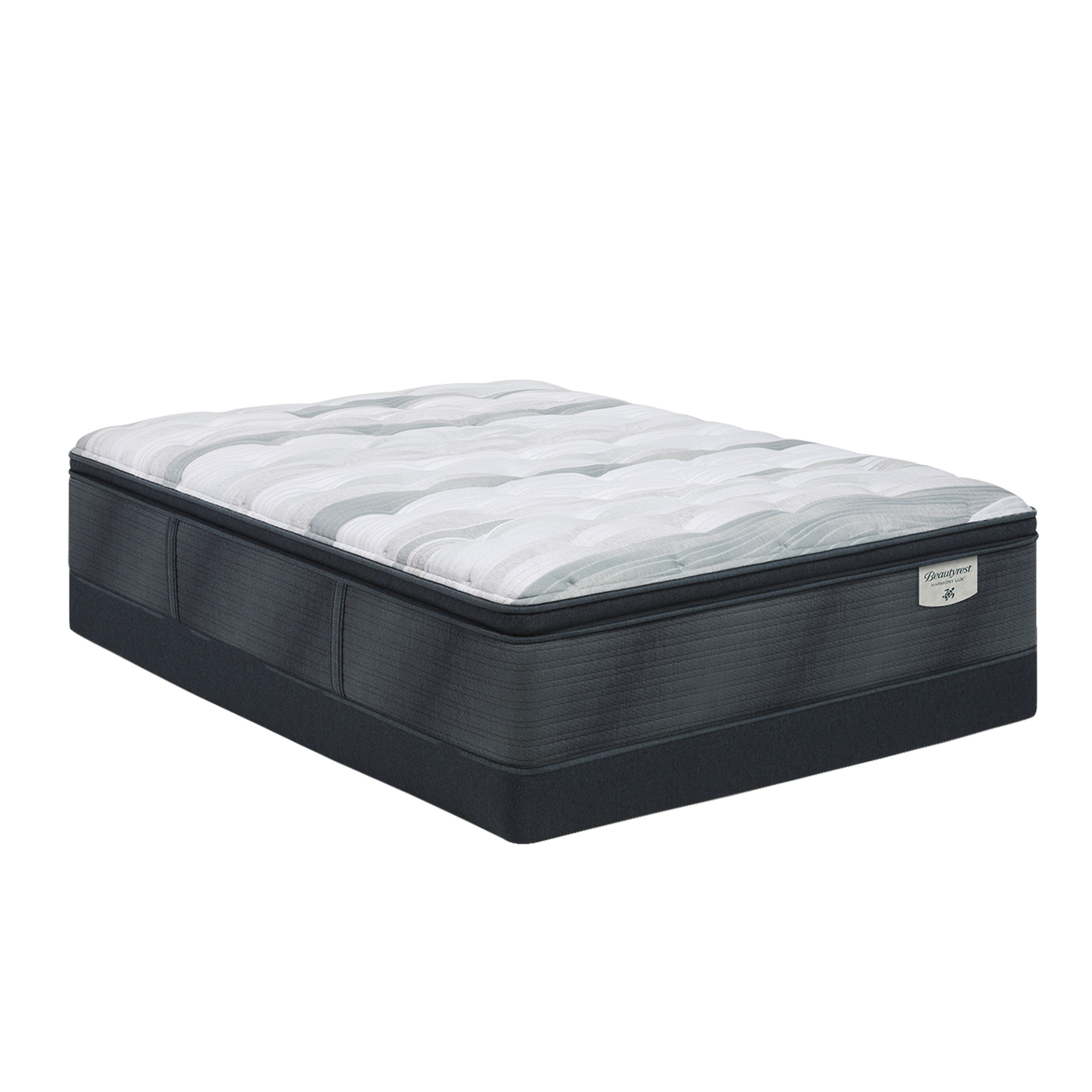 Beautyrest Harmony Lux Harmony Lux Anchor Island 14.75 Medium Pillow Top Mattress Low Profile Set -Twin XL