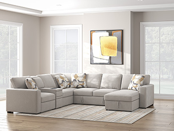 Signature Design by Ashley Higgesbee RAF Corner Chaise w/Storage