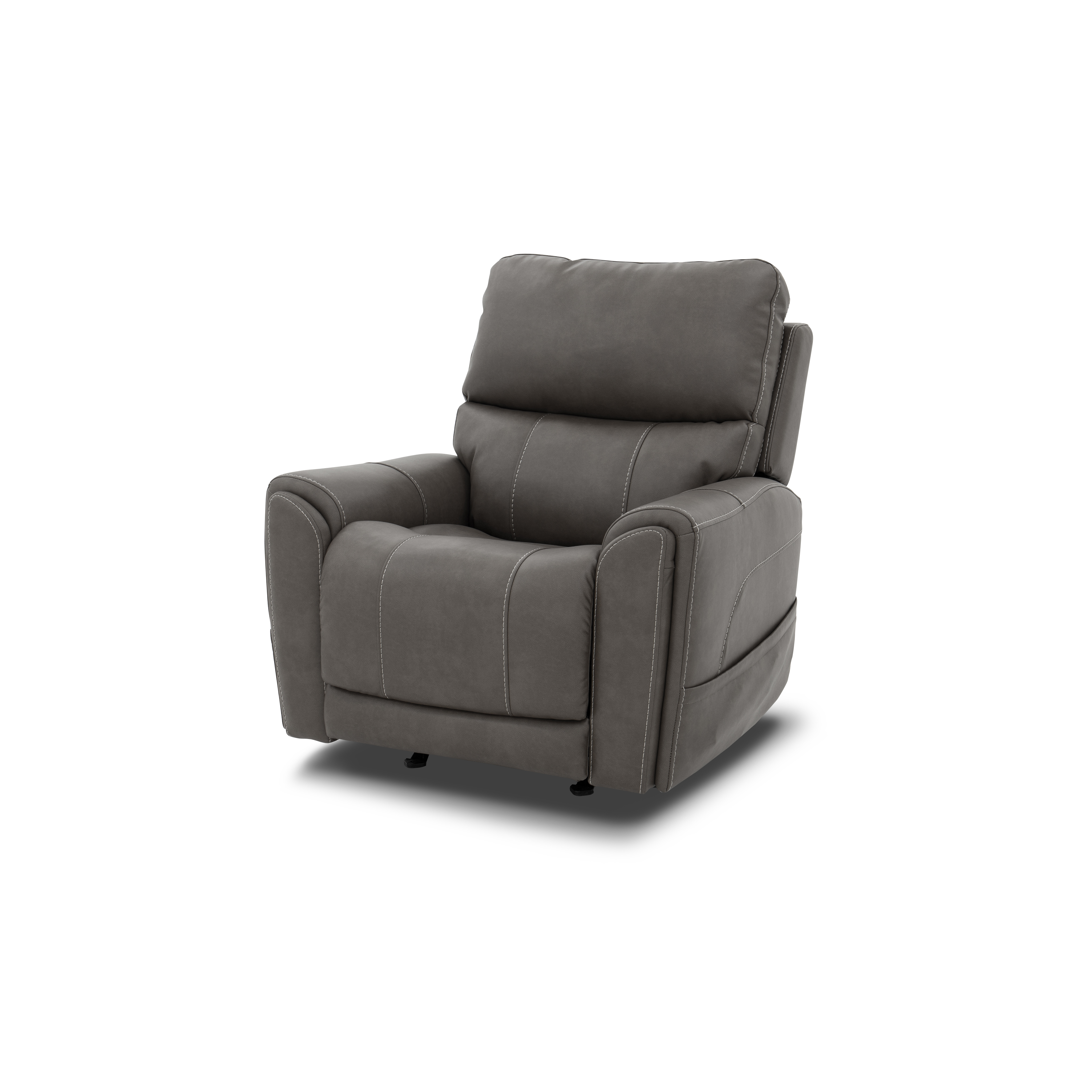 Flexsteel Carter Power Rocking Recliner with Power Headrest, Lumbar, Heat & Massage
