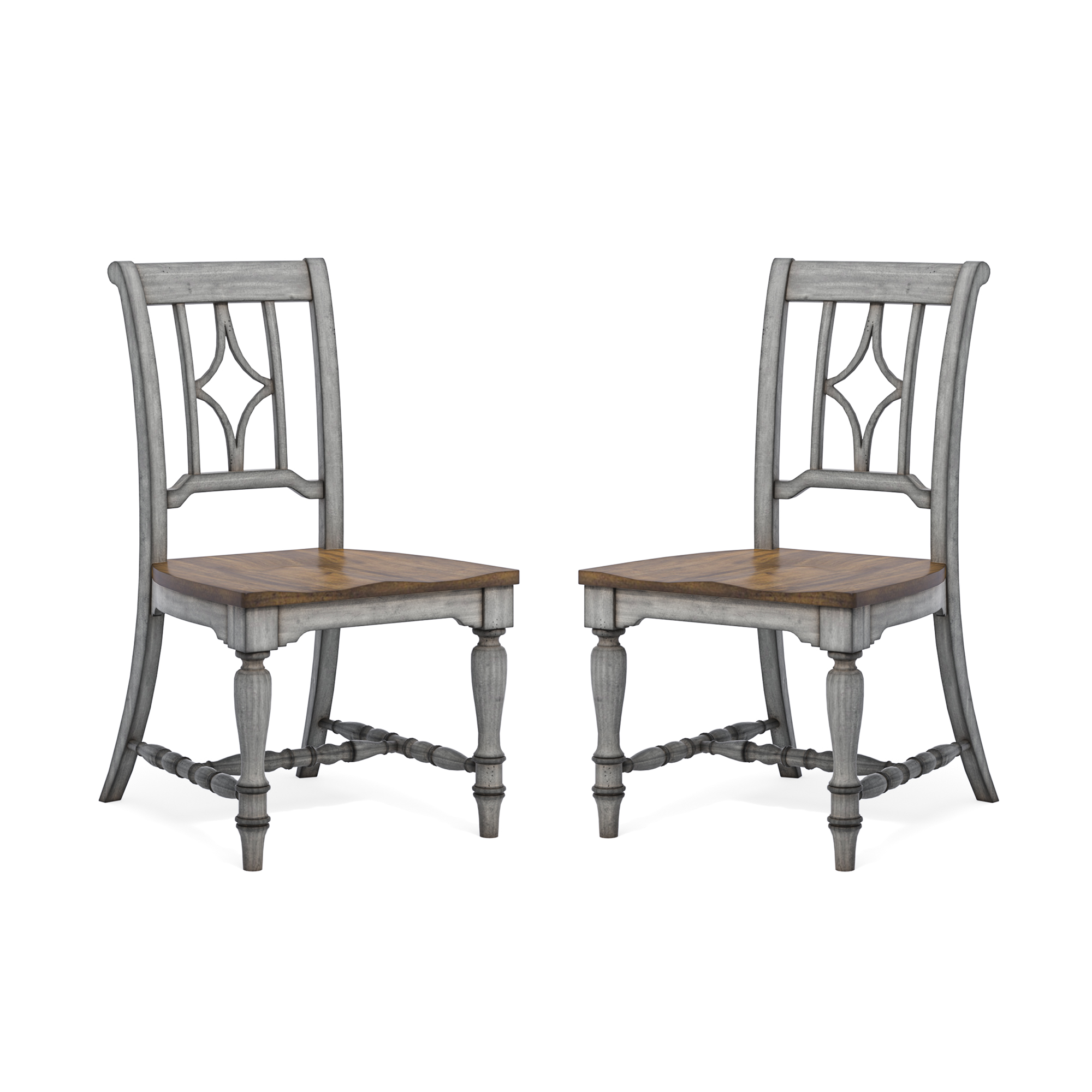 Flexsteel Plymouth Pair of Armless Dining Chairs