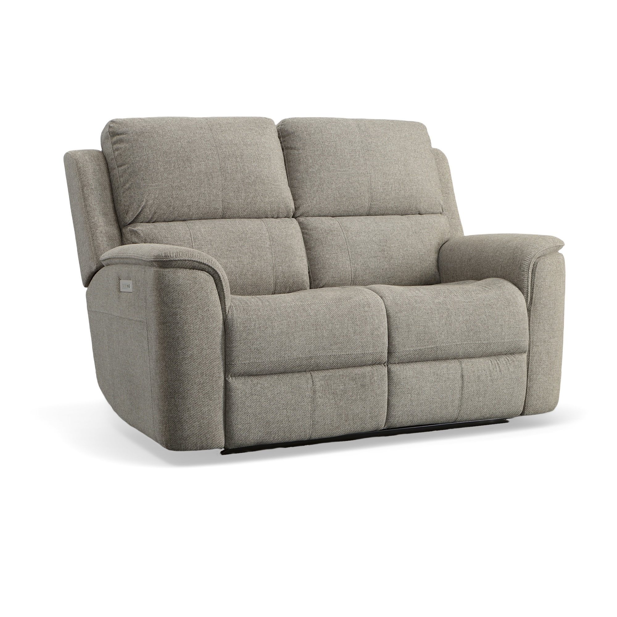 Flexsteel Henry Power Reclining Loveseat with Power Headrests & Lumbar