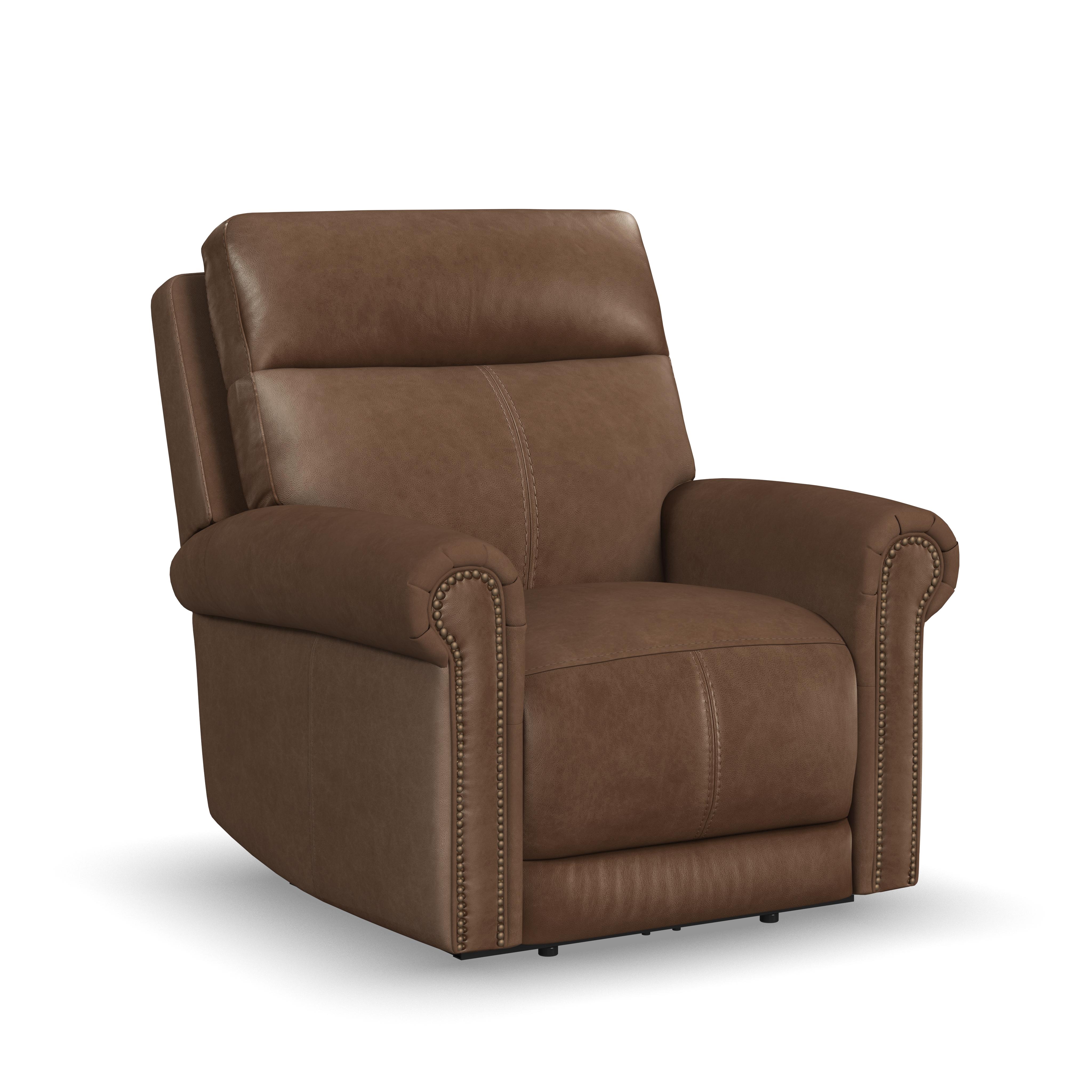 Flexsteel Alexander Power Recliner with Power Headrest & Lumbar