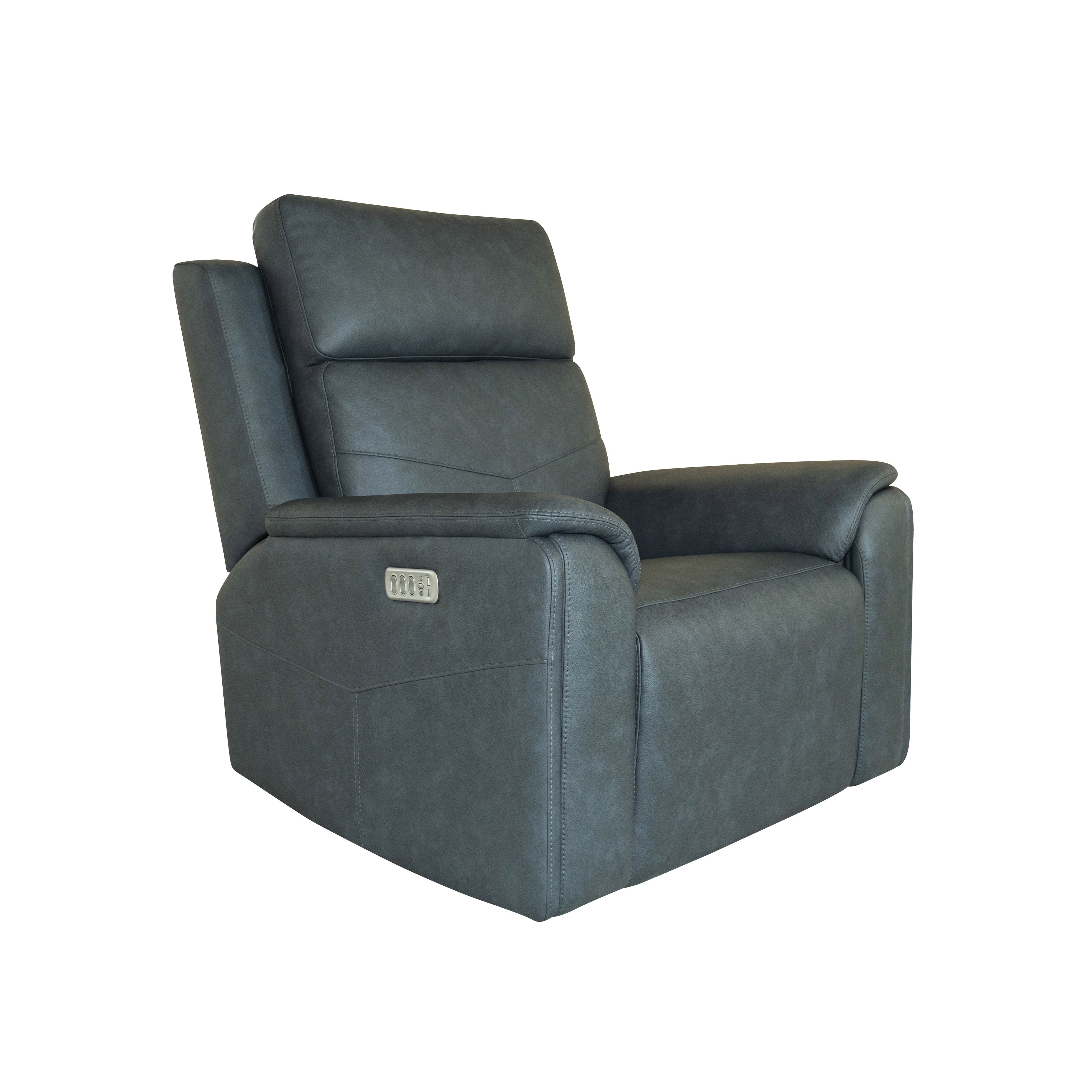Flexsteel Vernon Power Swivel Gliding Recliner with Power Headrest, Lumbar, Heat & Massage
