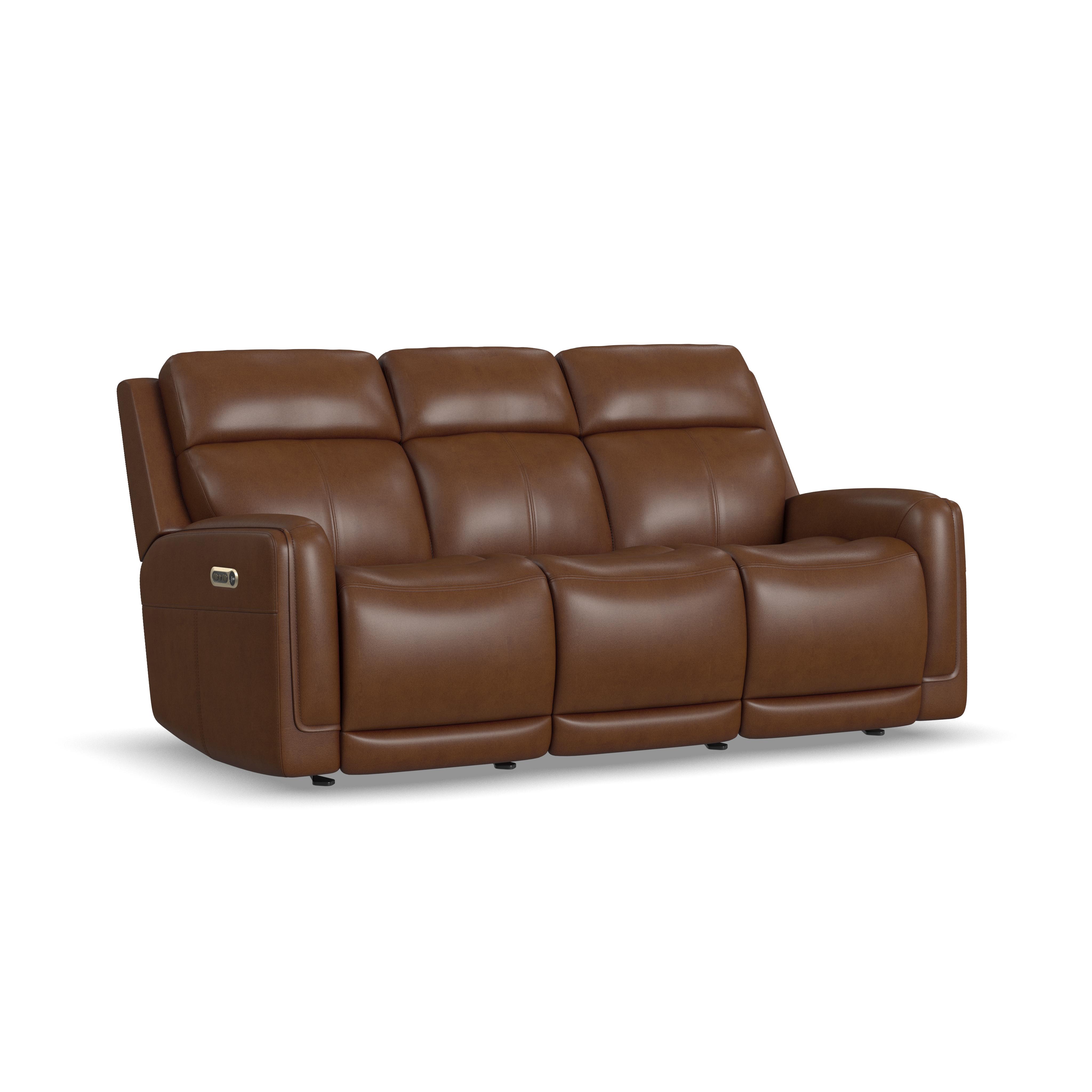 Flexsteel Alister Power Gliding Sofa with Power Headrests & Lumbar
