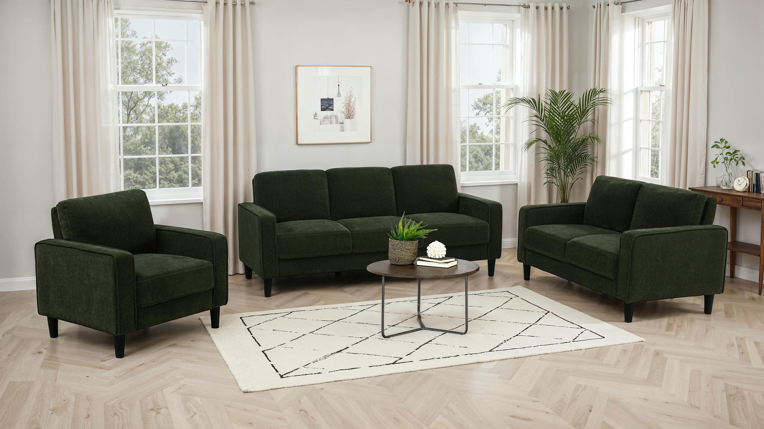 Coaster - 511214 - Ruth 77-inch Fabric Upholstered Track Arm Sofa
