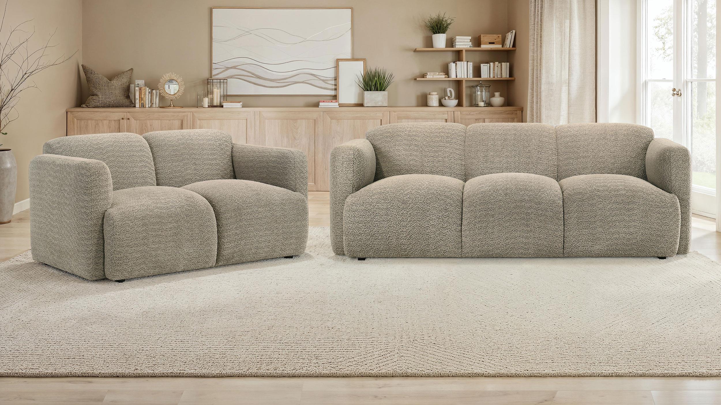 Coaster - 509814-S2 - Dorset 2-piece Upholstered Round Track Arm