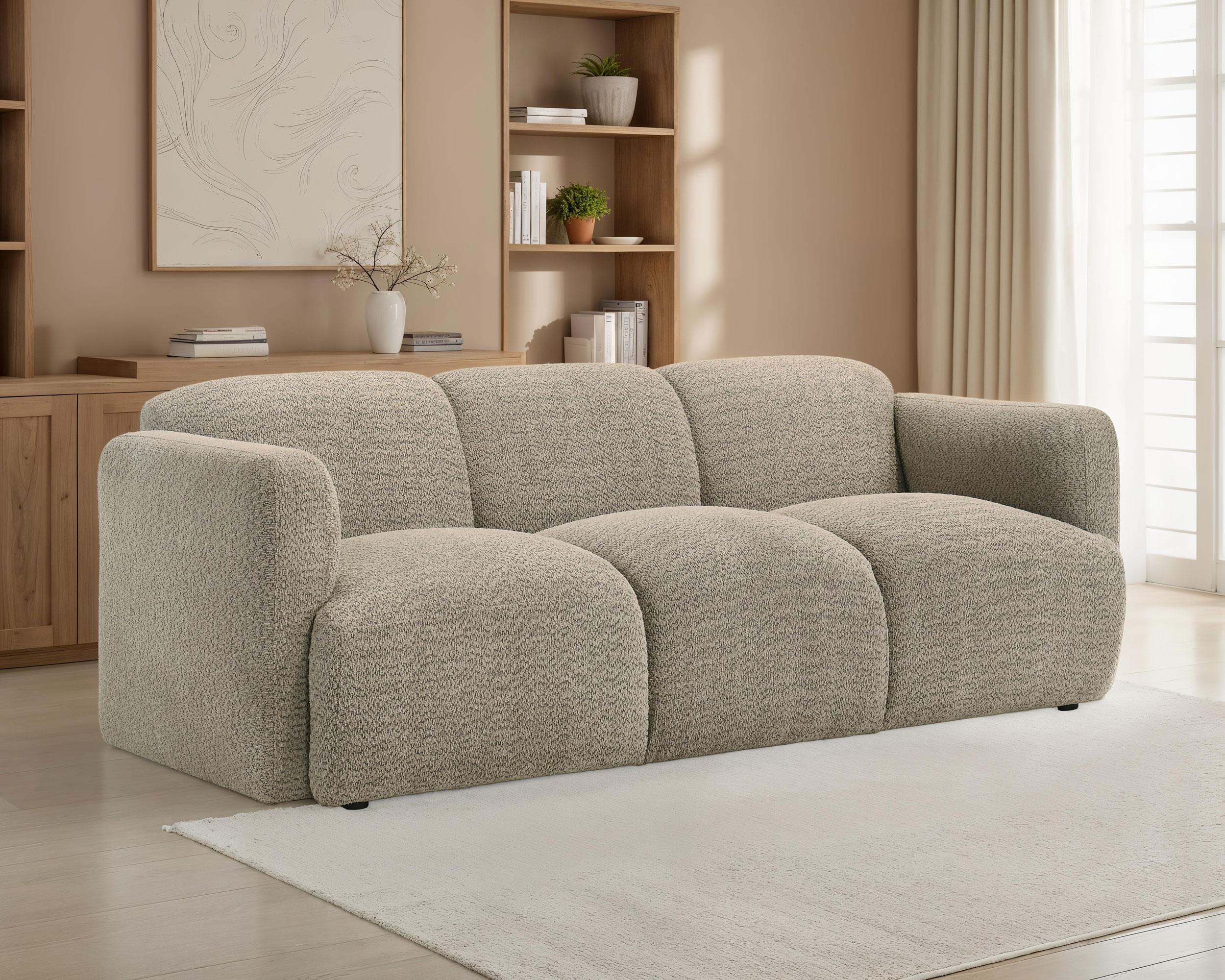Coaster - 509814 - Dorset Fabric Upholstered Round Track Arm Sofa