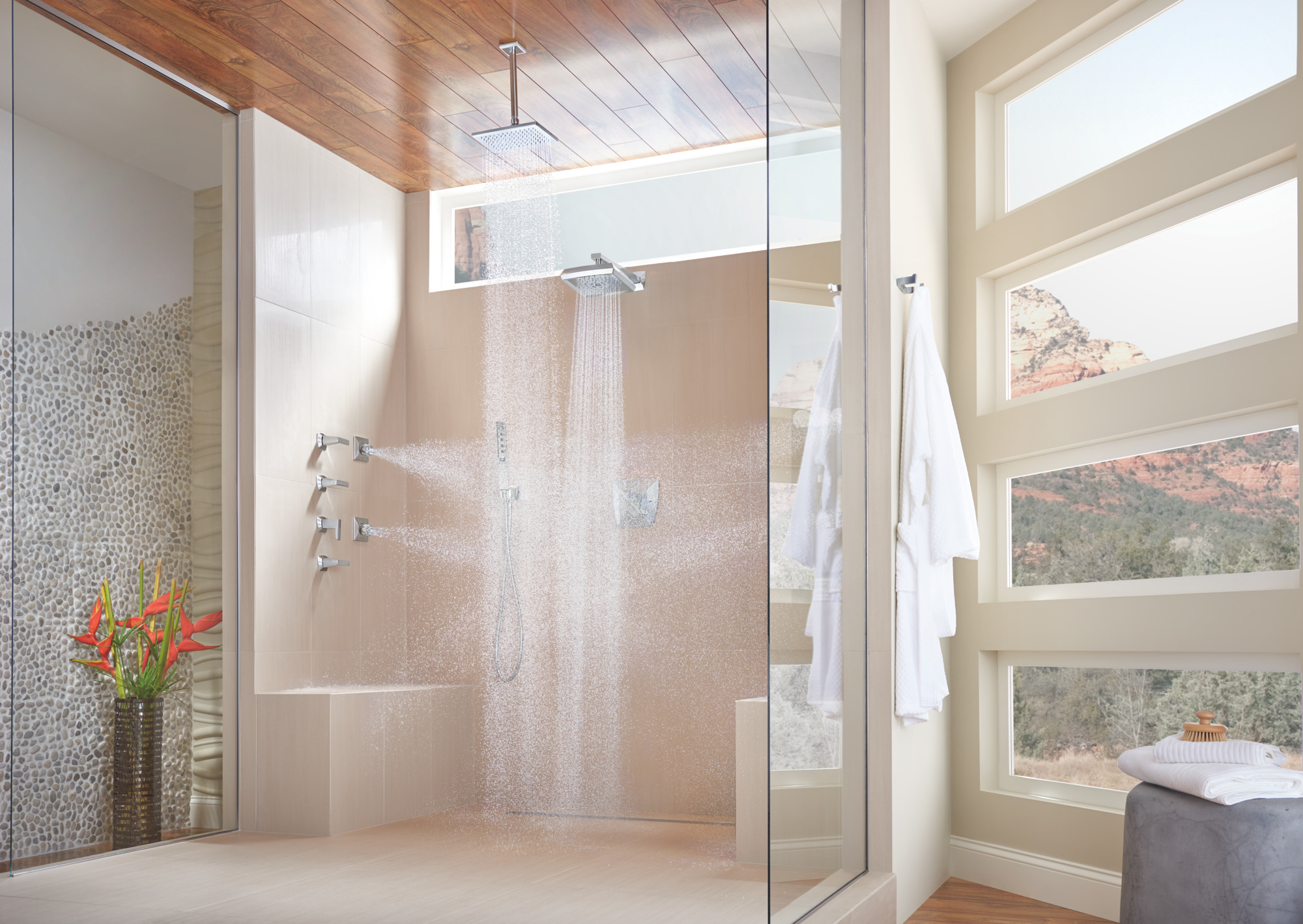 Model: RP70765PC | Brizo Brizo Essential™ Shower: 10" Ceiling Mount Shower Arm And Square Flange