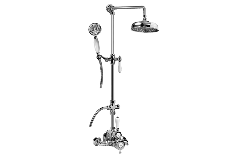 Graff Faucets Exposed Thermostatic Shower System w/Handshower (Rough and Trim) Graff Faucets Exposed Thermostatic Shower System w/Handshower (Rough and Trim)