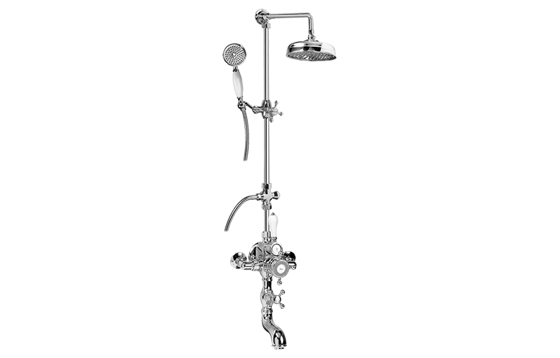 Graff Faucets Exposed Thermostatic Tub and Shower System w/Handshower (Rough and Trim)