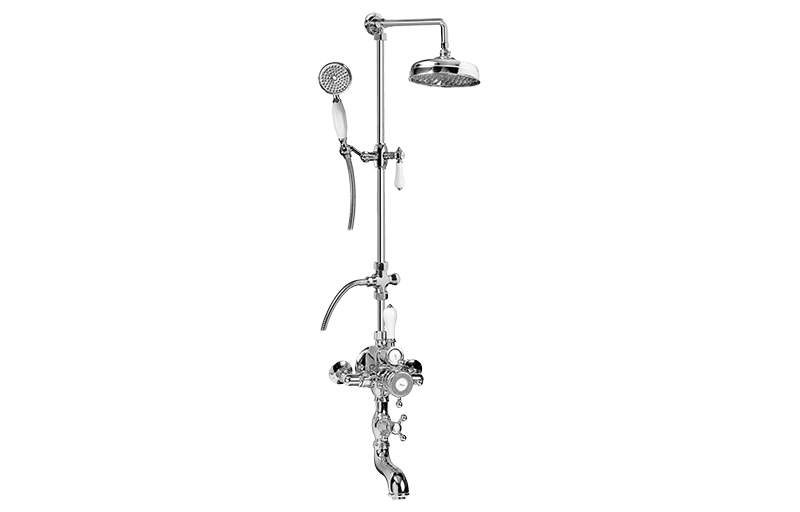 Graff Faucets Exposed Thermostatic Tub and Shower System w/Handshower (Rough and Trim)